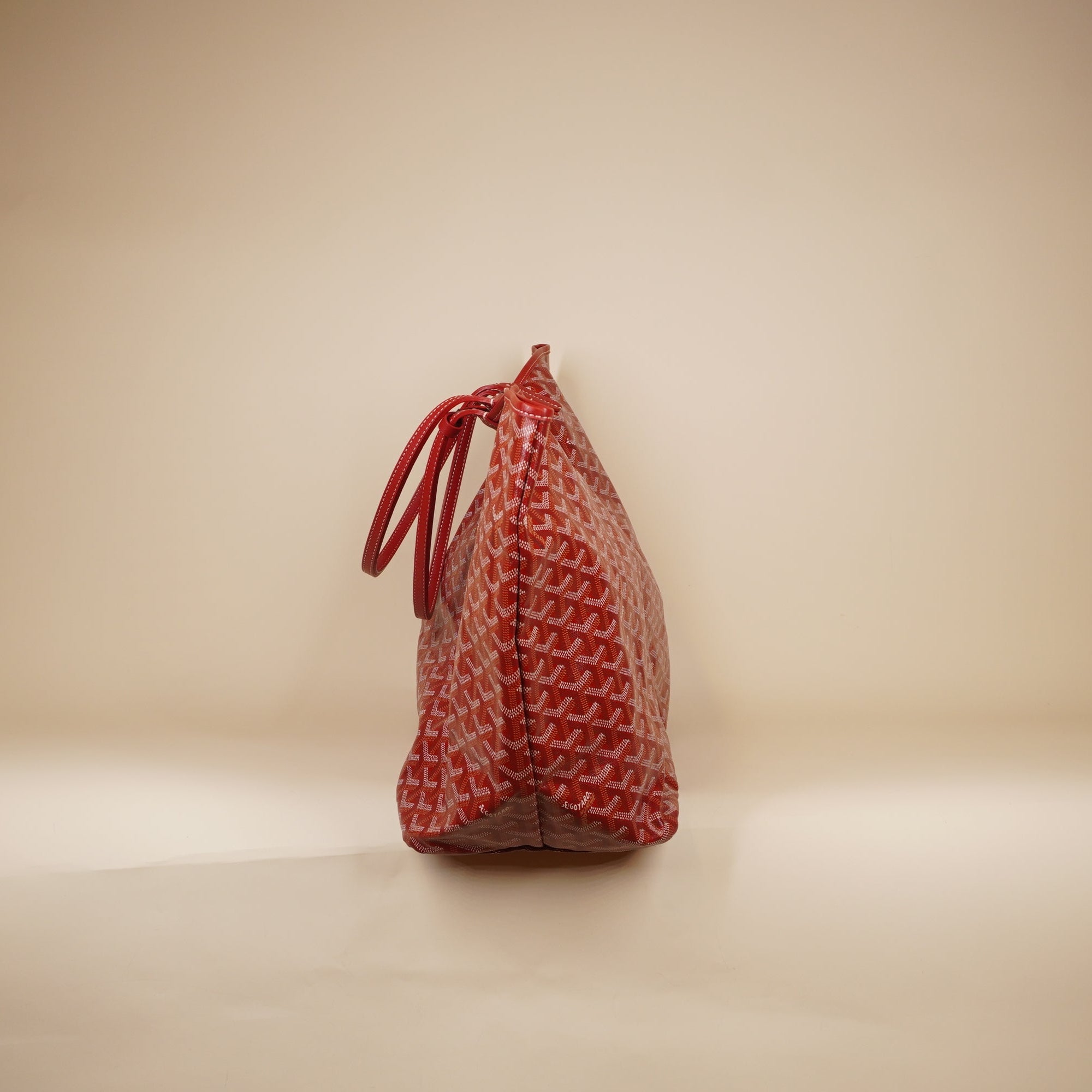 PRE-OWNED Goyardine Saint Louis GM Red Shoulder Bag 