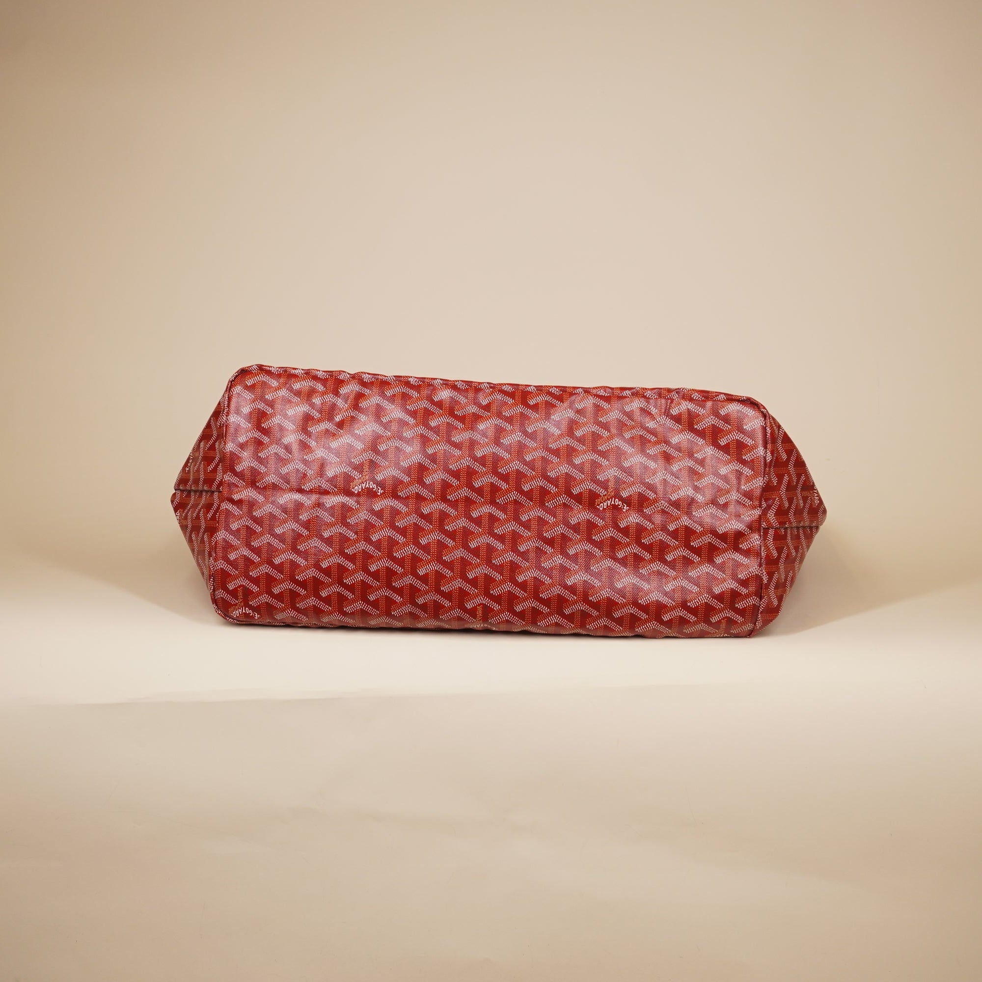 PRE-OWNED Goyardine Saint Louis GM Red Shoulder Bag 