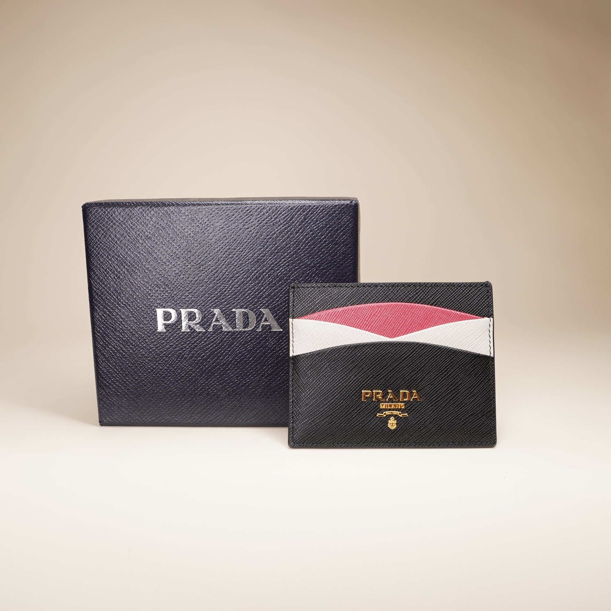 Saffiano Leather Card Holder black