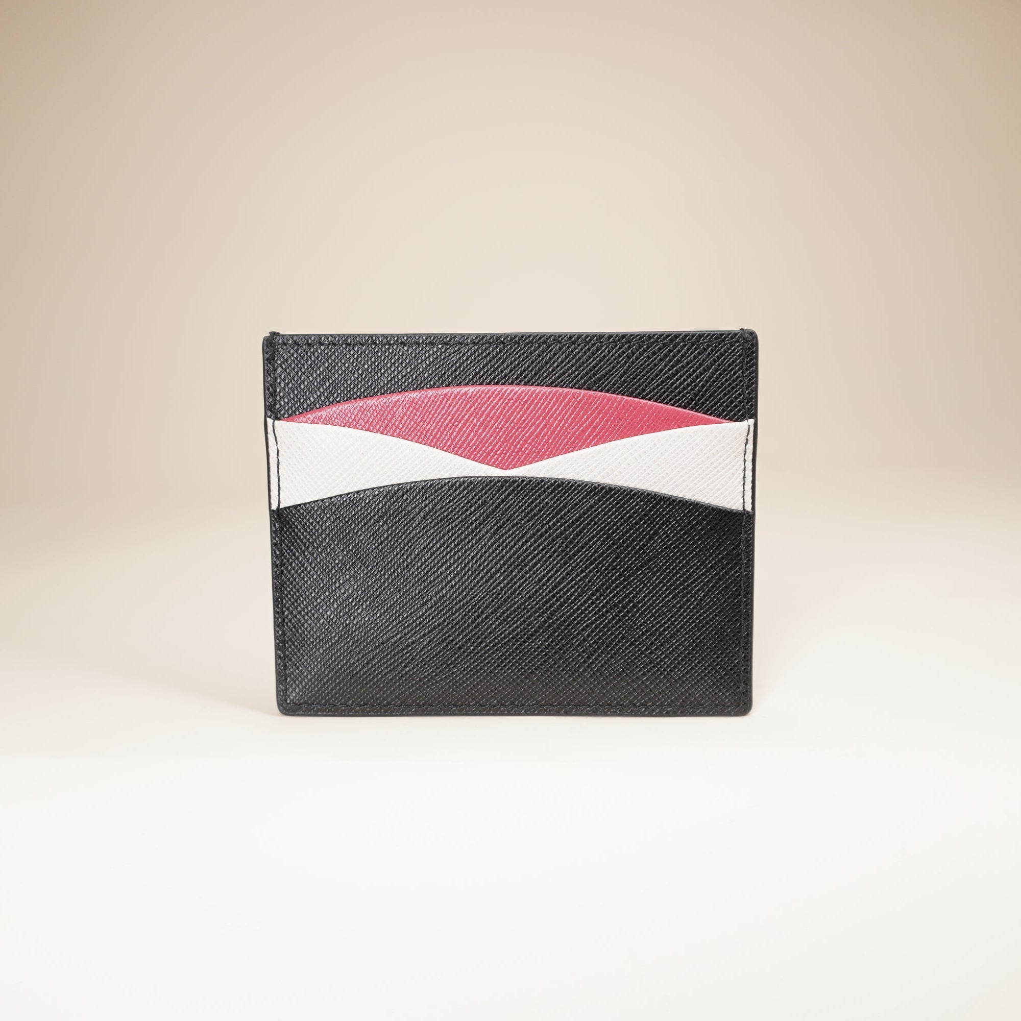 Saffiano Leather Card Holder black