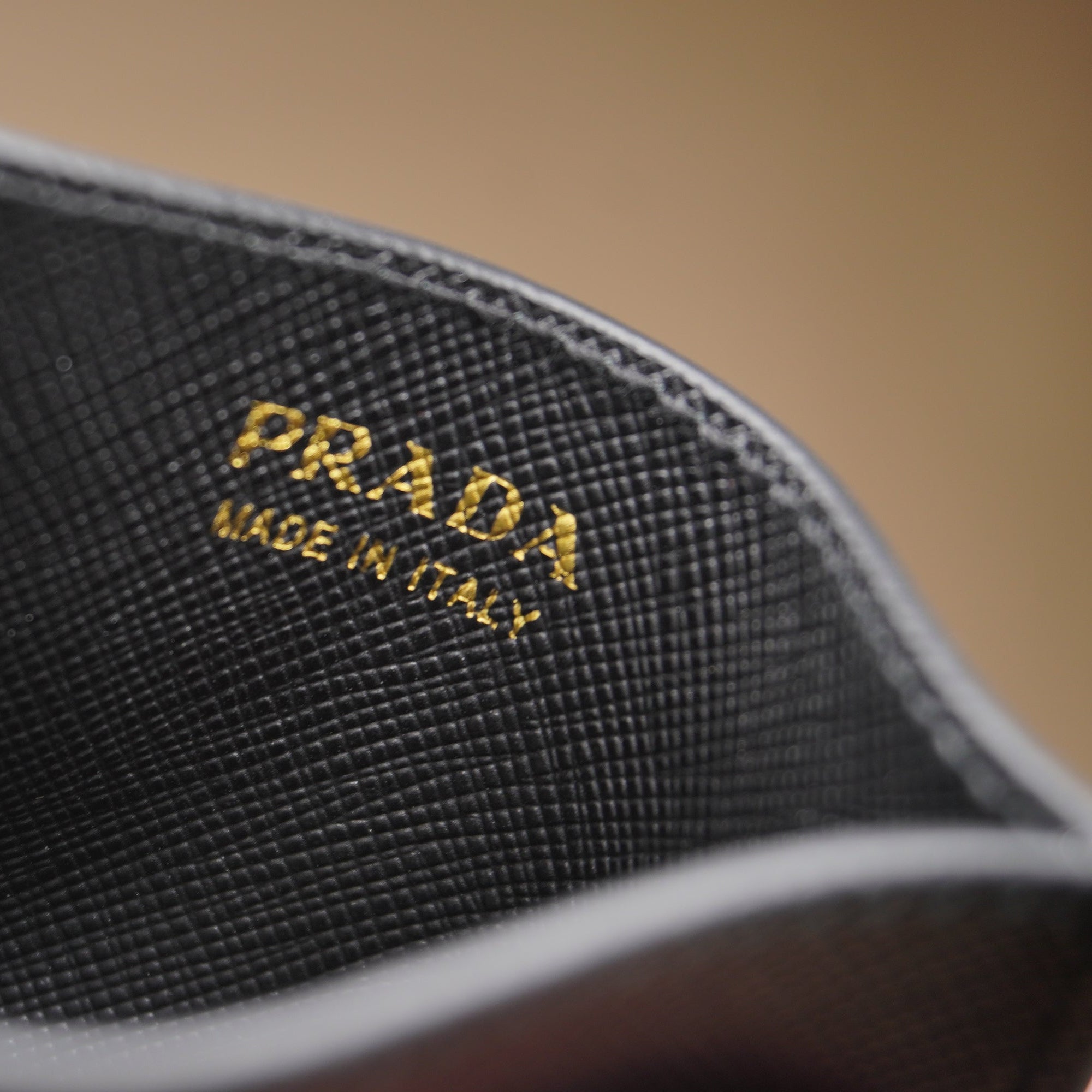 Saffiano Leather Card Holder black