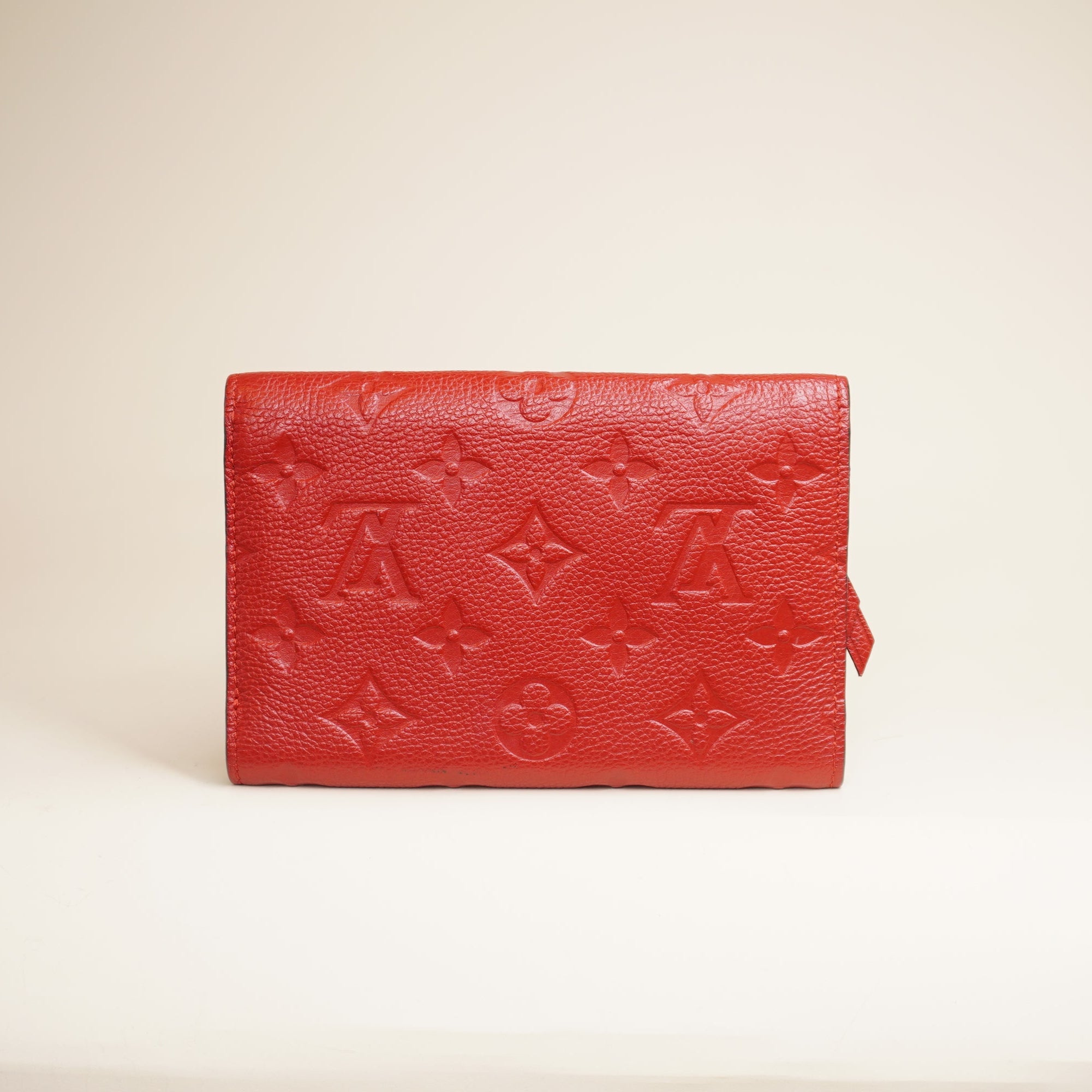 PRE-OWNED LV Cherry Empreinte Compact Curieuse Wallet
