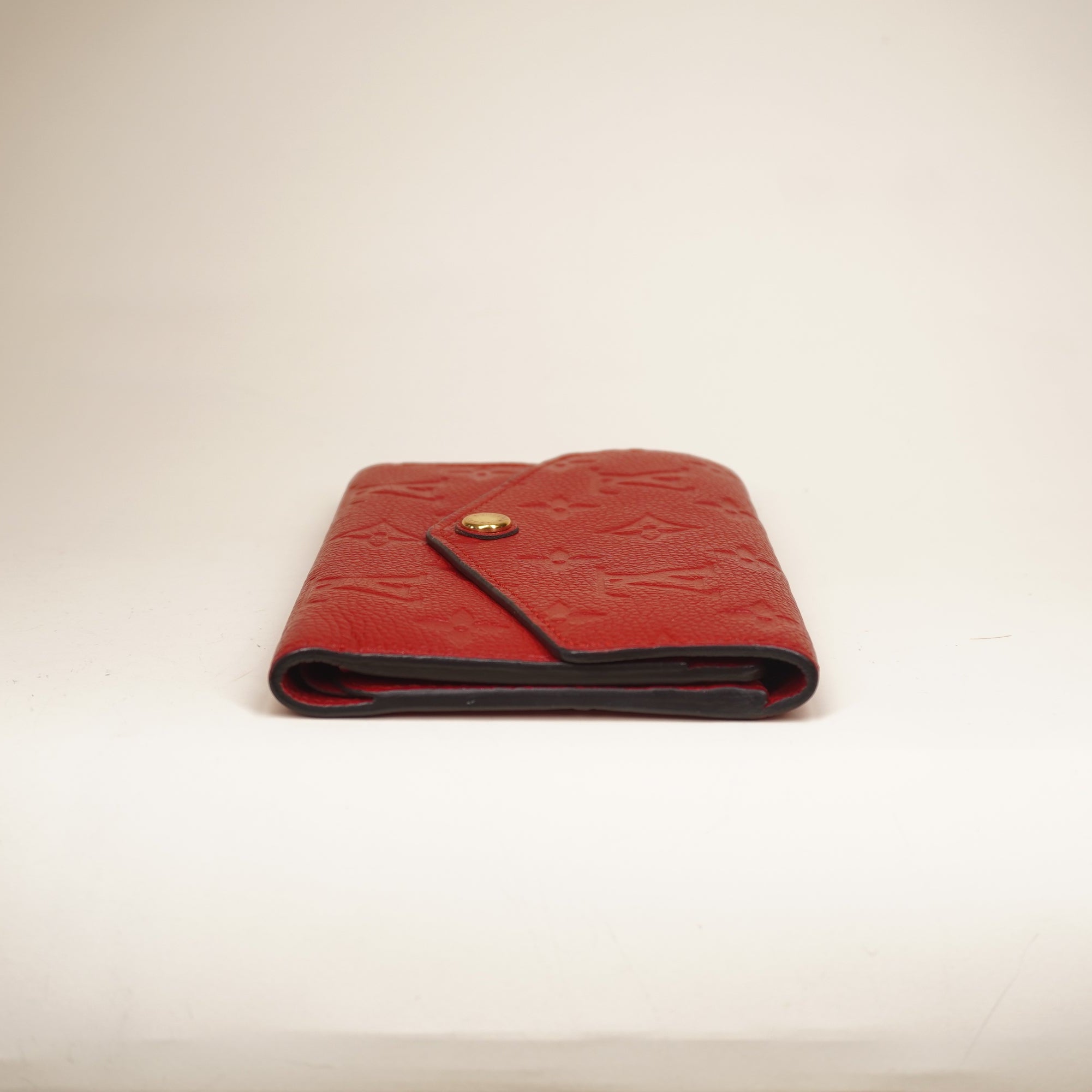 PRE-OWNED LV Cherry Empreinte Compact Curieuse Wallet