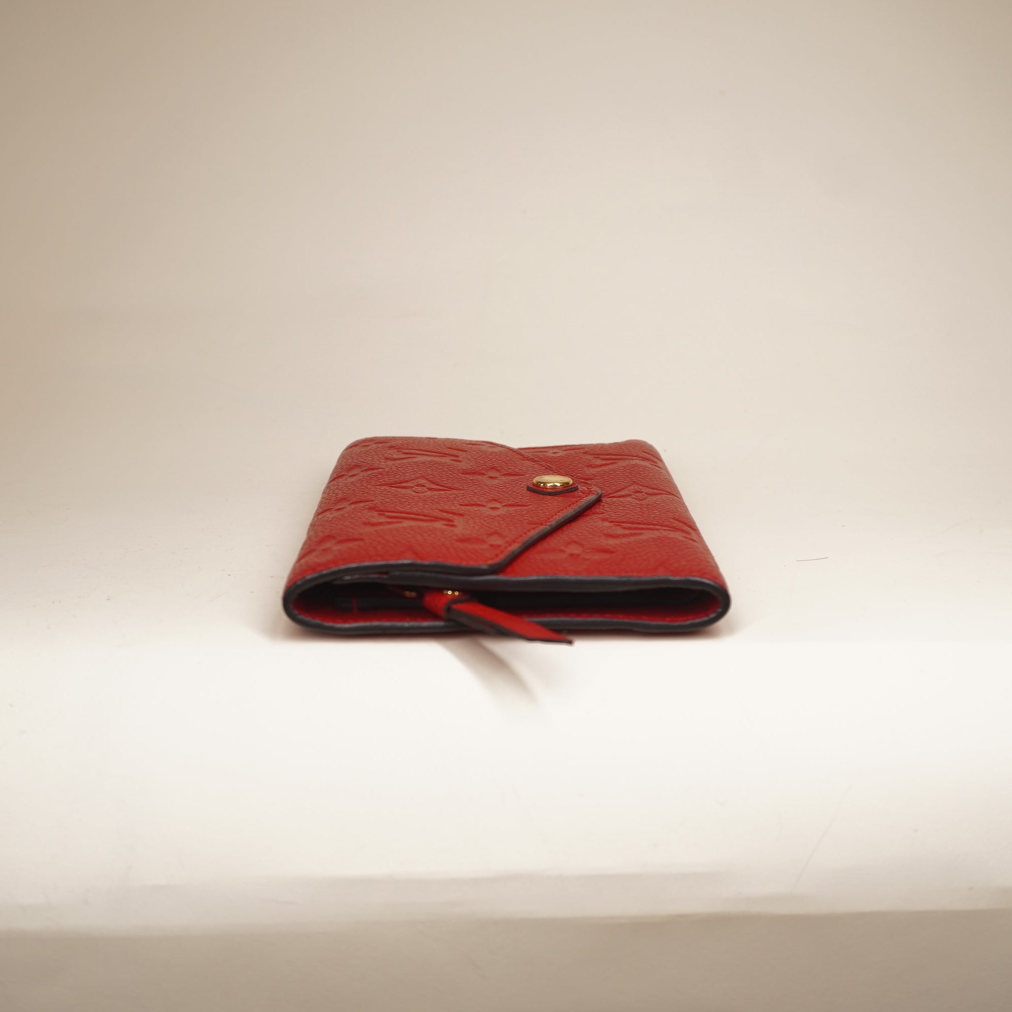 PRE-OWNED LV Cherry Empreinte Compact Curieuse Wallet