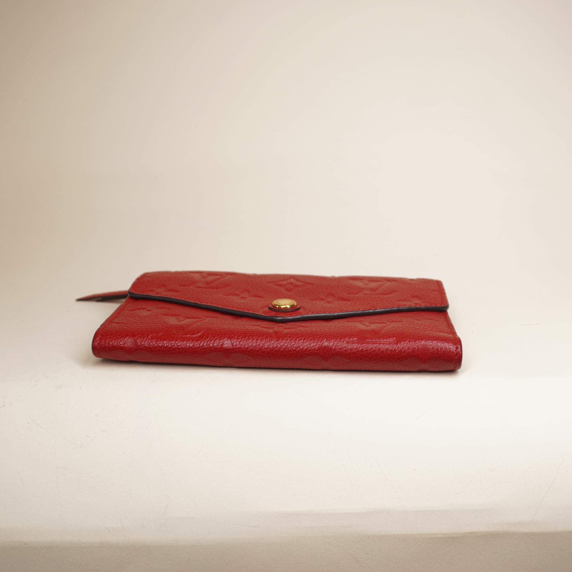 PRE-OWNED LV Cherry Empreinte Compact Curieuse Wallet