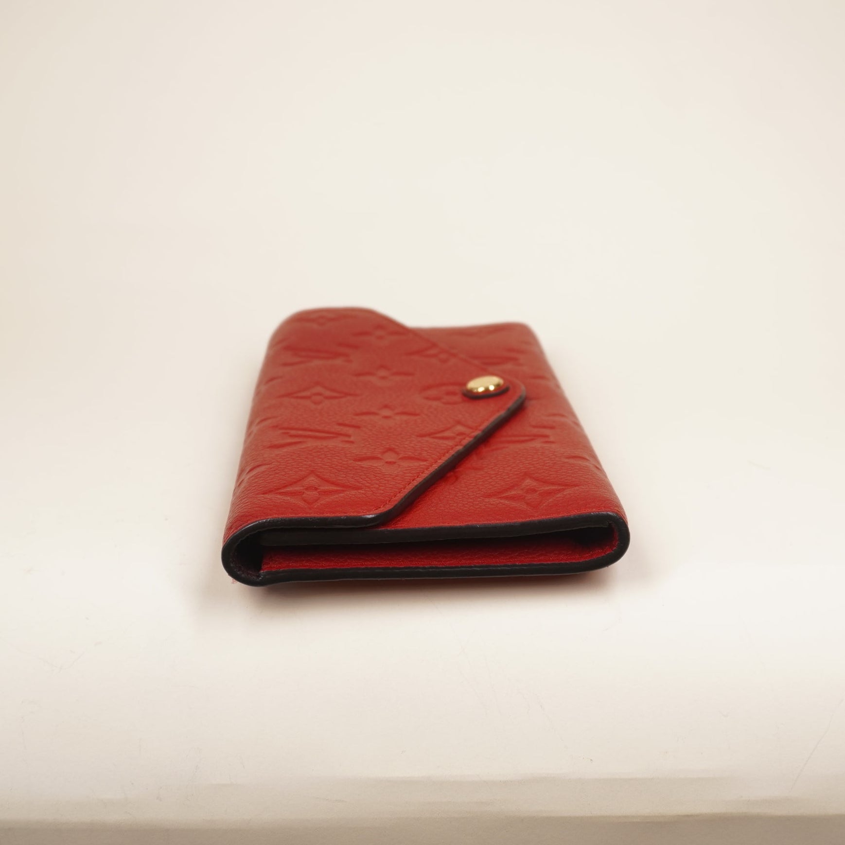 PRE-OWNED LV Monogram Empreinte Cerise Josephine Wallet