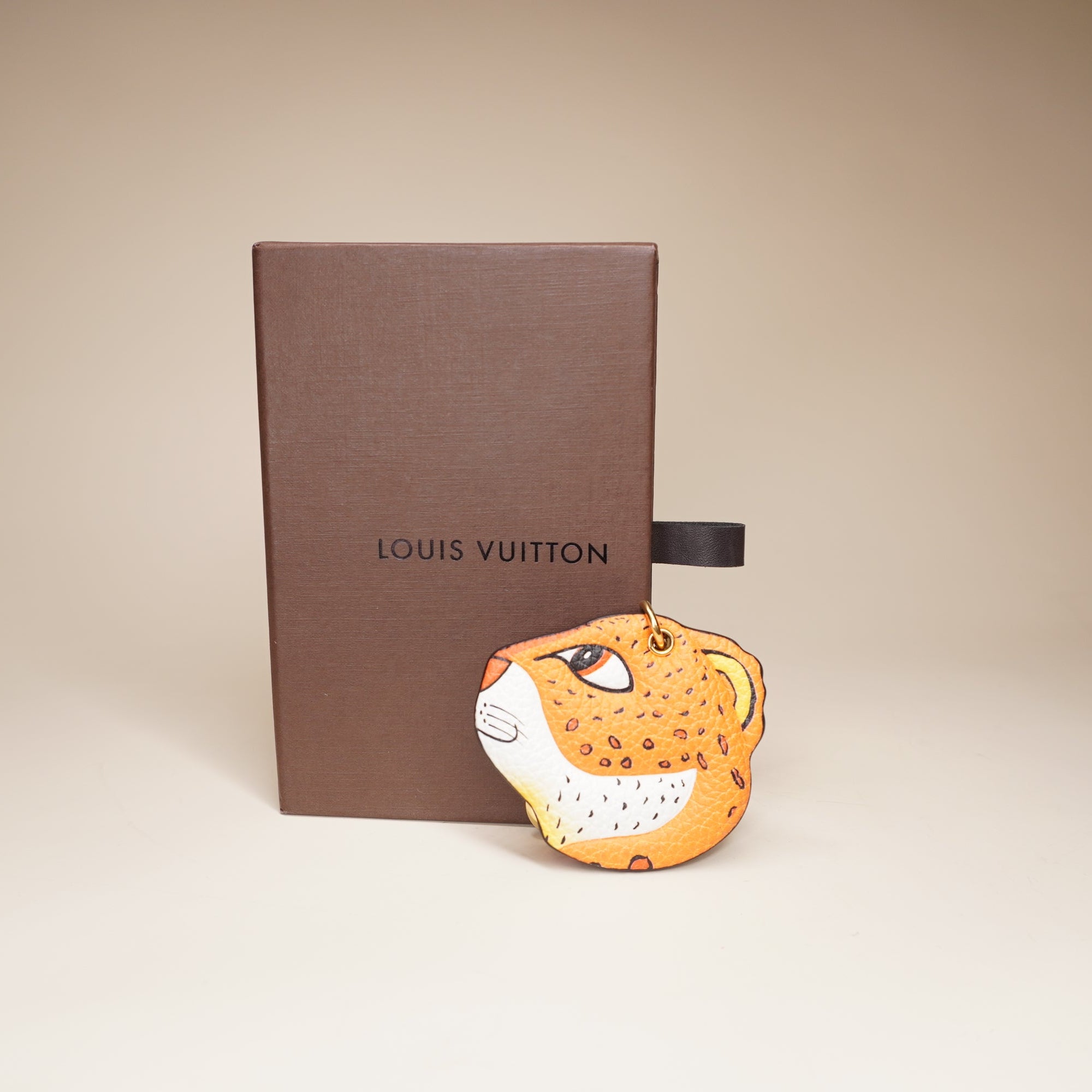 PRE-OWNED LV x Sun Yitian Leopard Key Holder And Bag Charm
