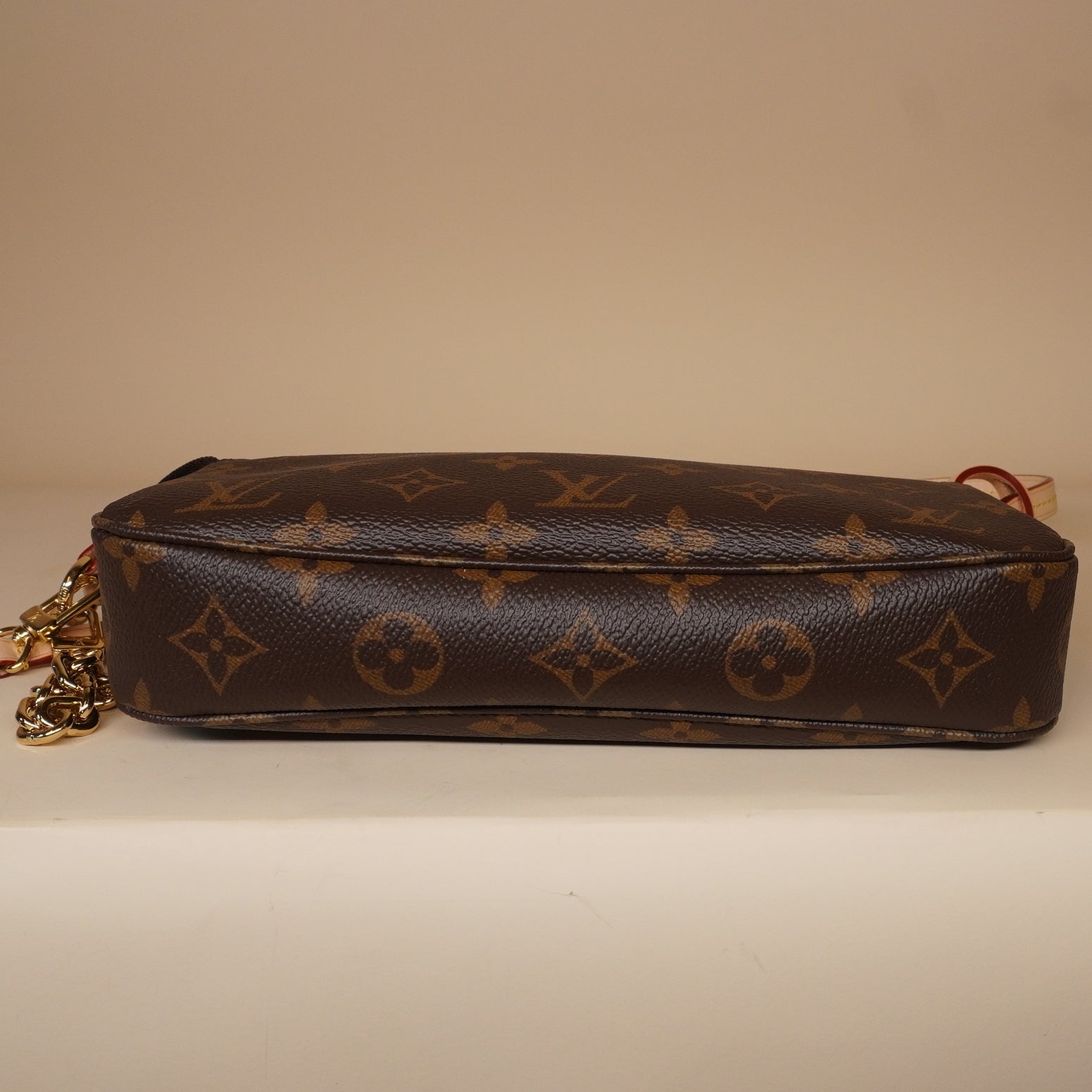 PRE-OWNED LV Monogram Chain Pochette Accessories