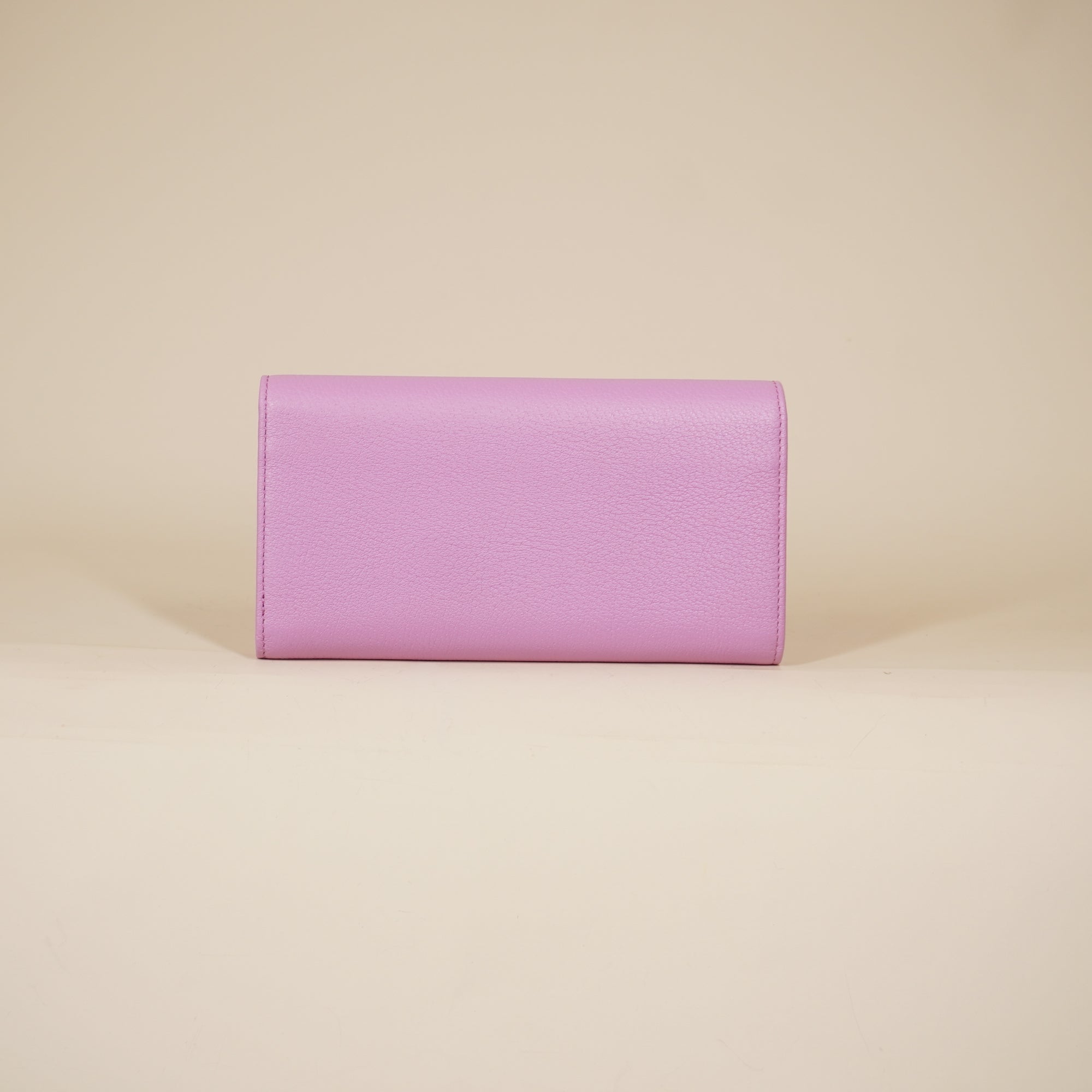 PRE-OWNED Marmont Leather Purple Long Wallet