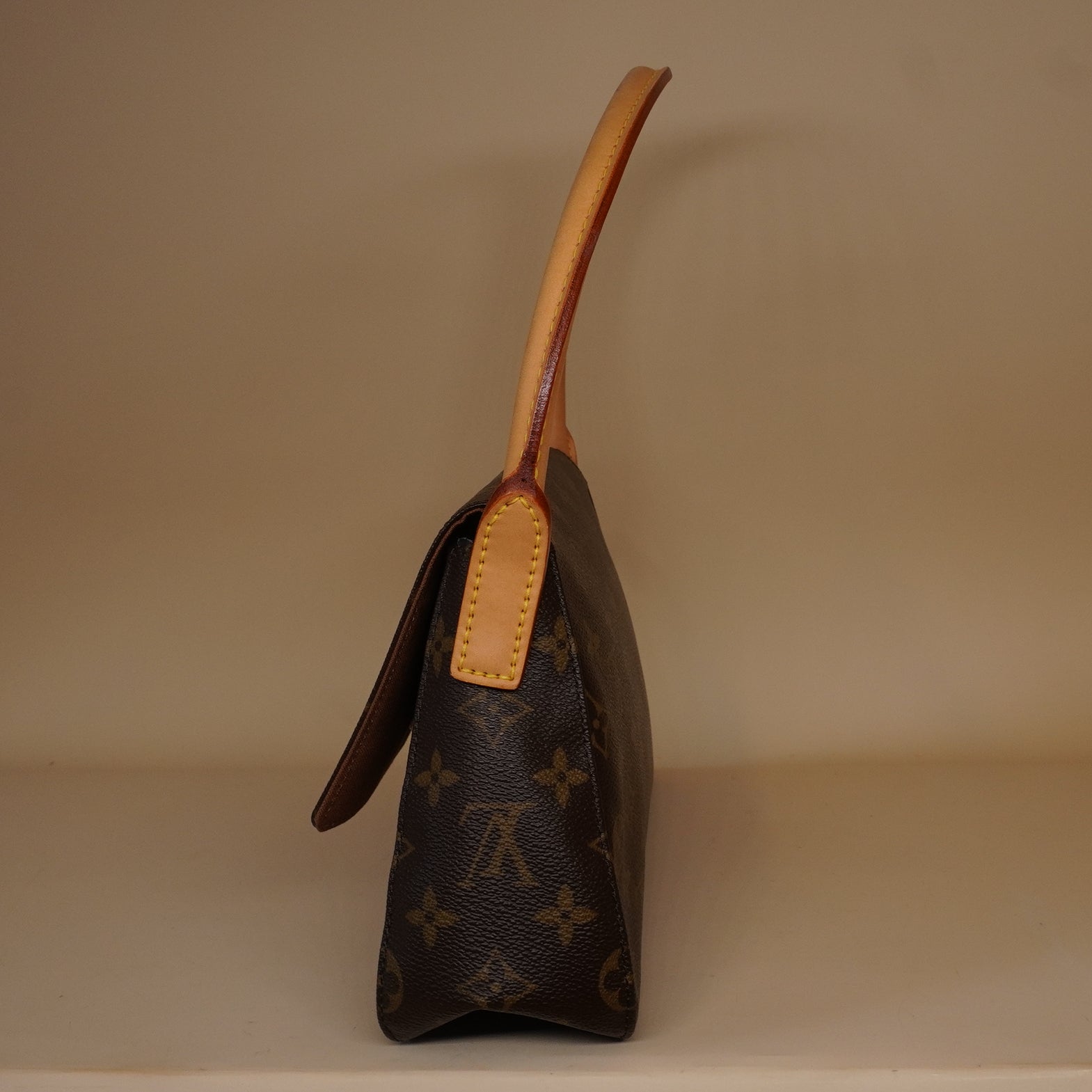 PRE-OWNED LV Monogram Canvas Mini Looping Bag