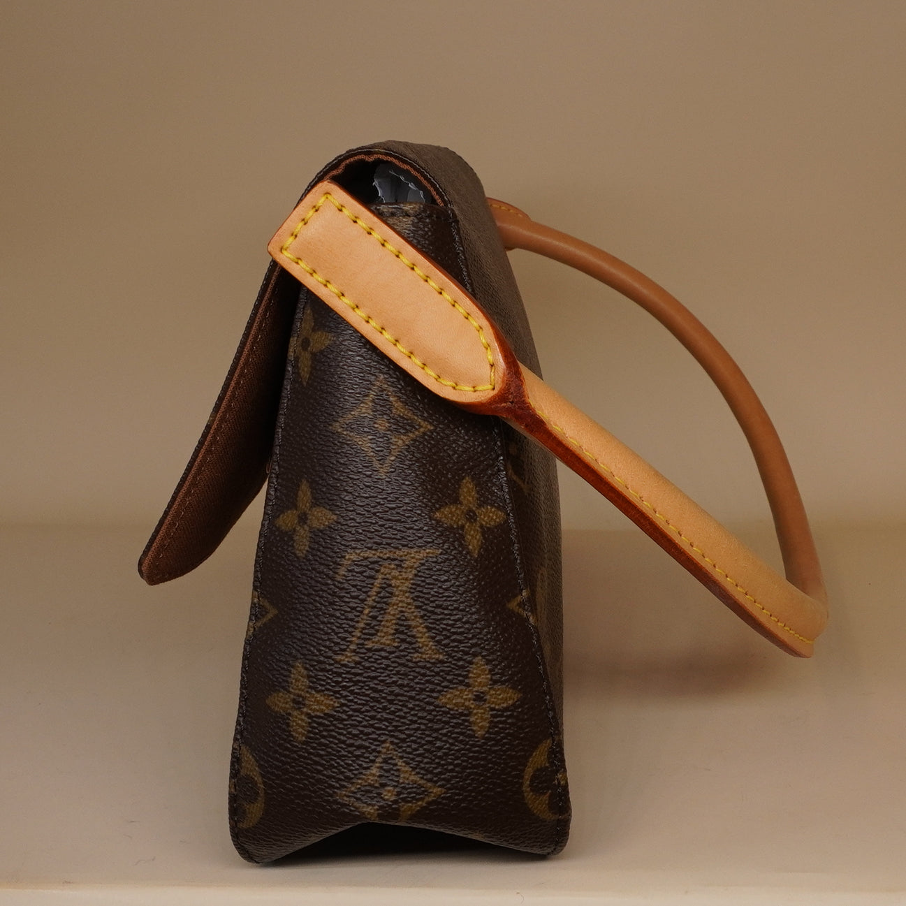 PRE-OWNED LV Monogram Canvas Mini Looping Bag