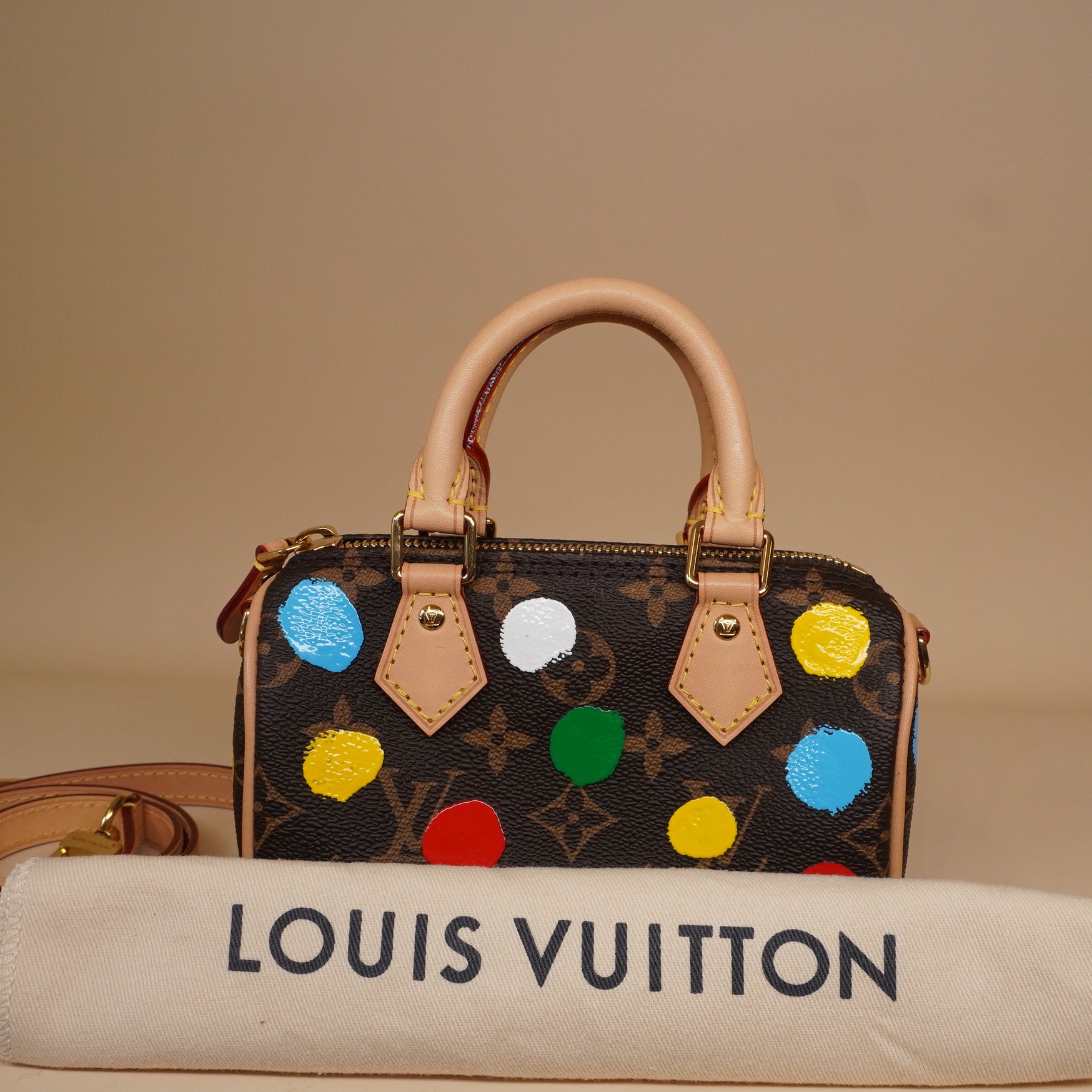 PRE-OWNED LV X YK Monogram Nano Speedy