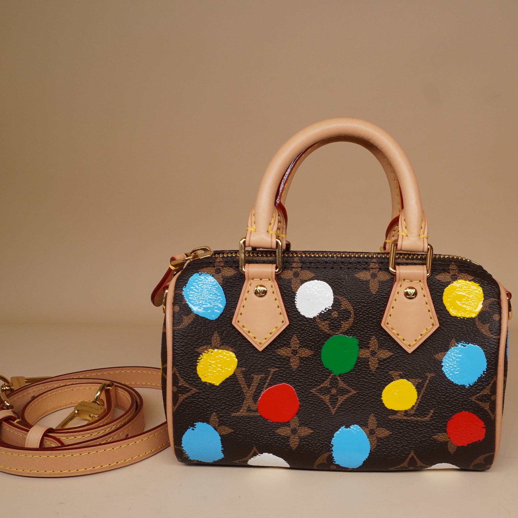 PRE-OWNED LV X YK Monogram Nano Speedy
