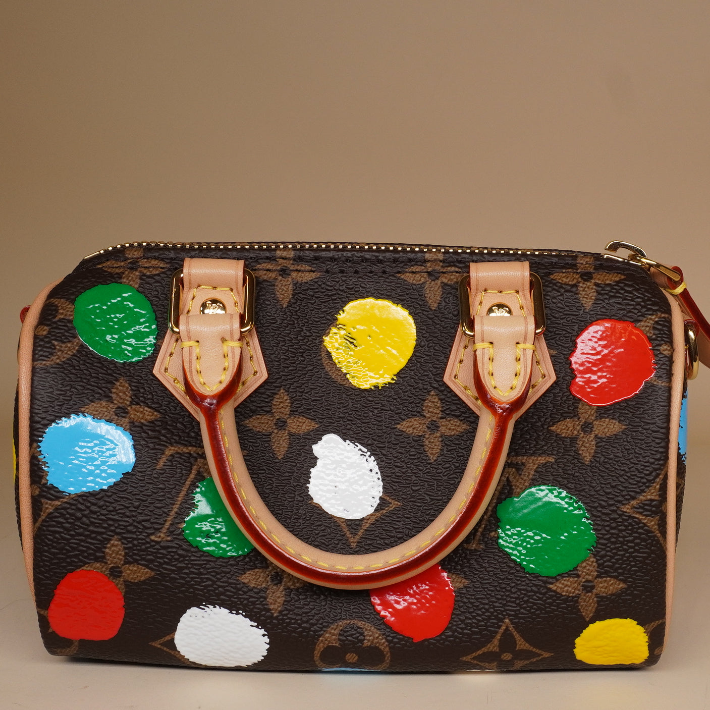 PRE-OWNED LV X YK Monogram Nano Speedy