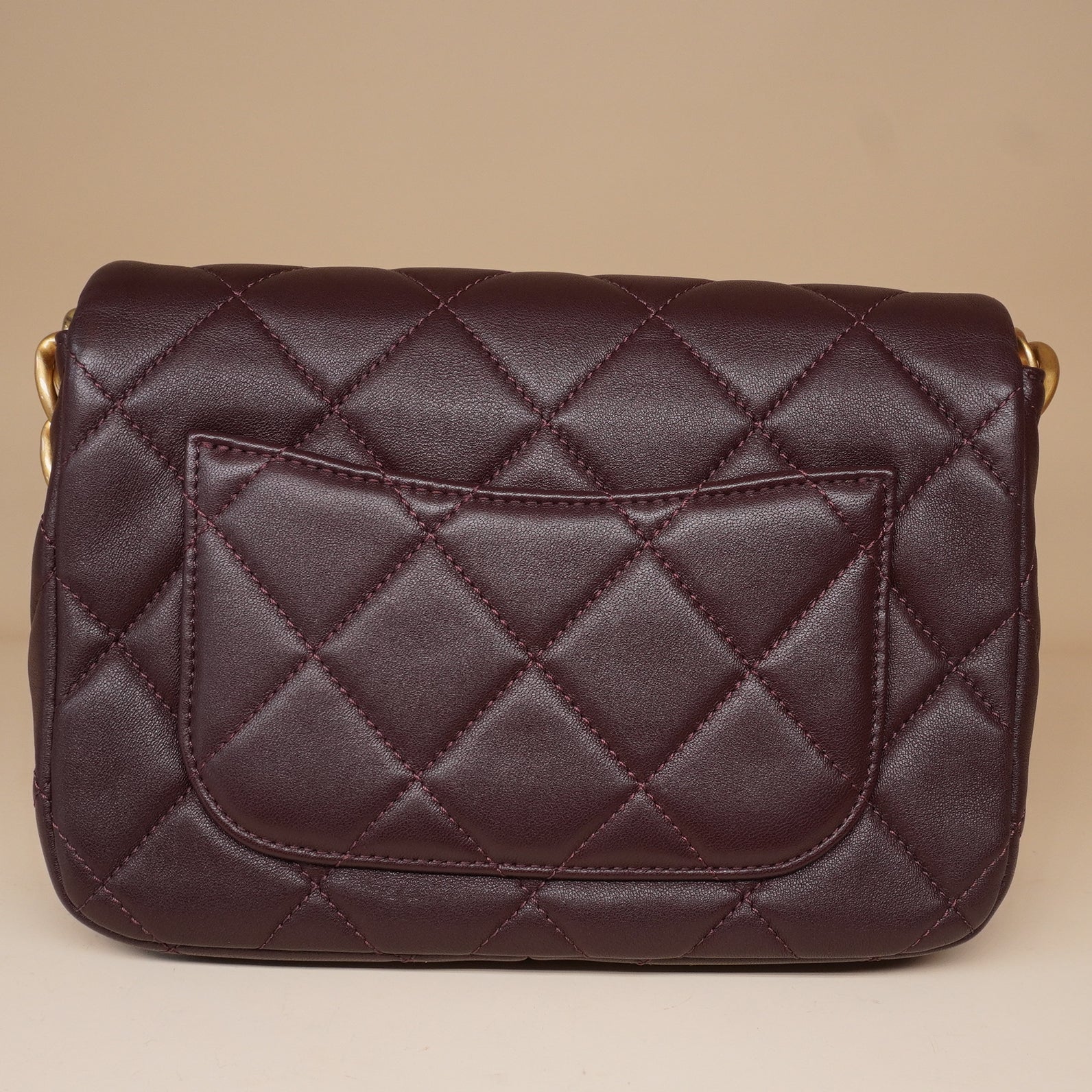 PRE-OWNED CC Paris-Dakar Quilted Chain Flap Bag