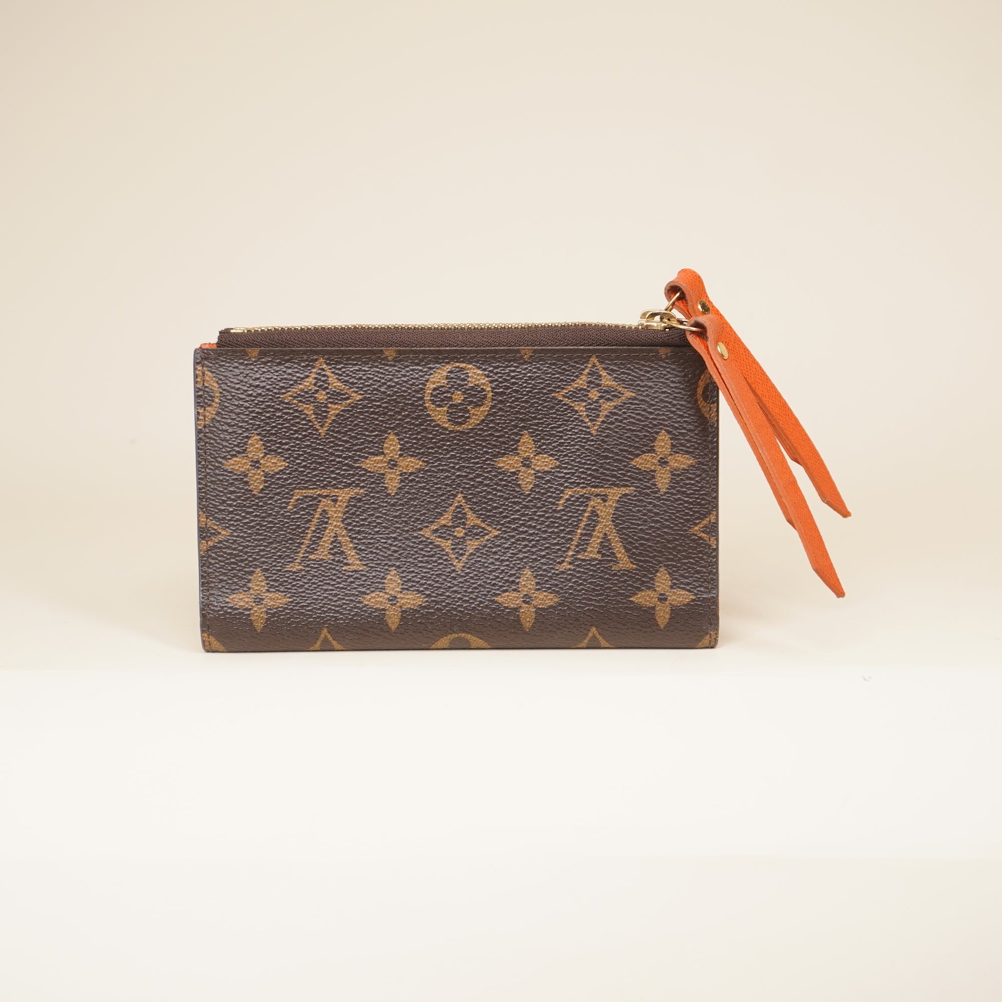 PRE-OWNED LV Monogram Compact Adele Wallet Piment