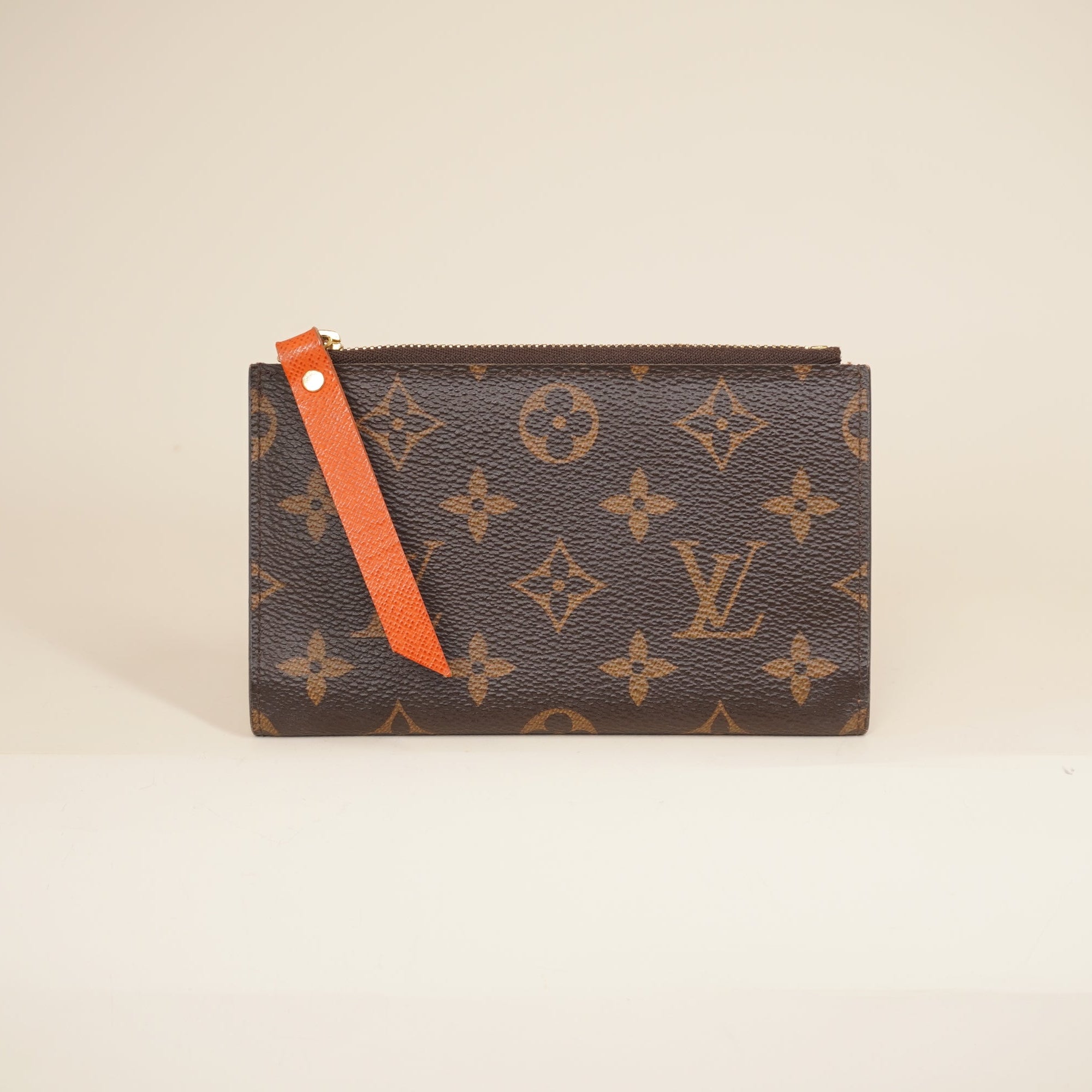 PRE-OWNED LV Monogram Compact Adele Wallet Piment