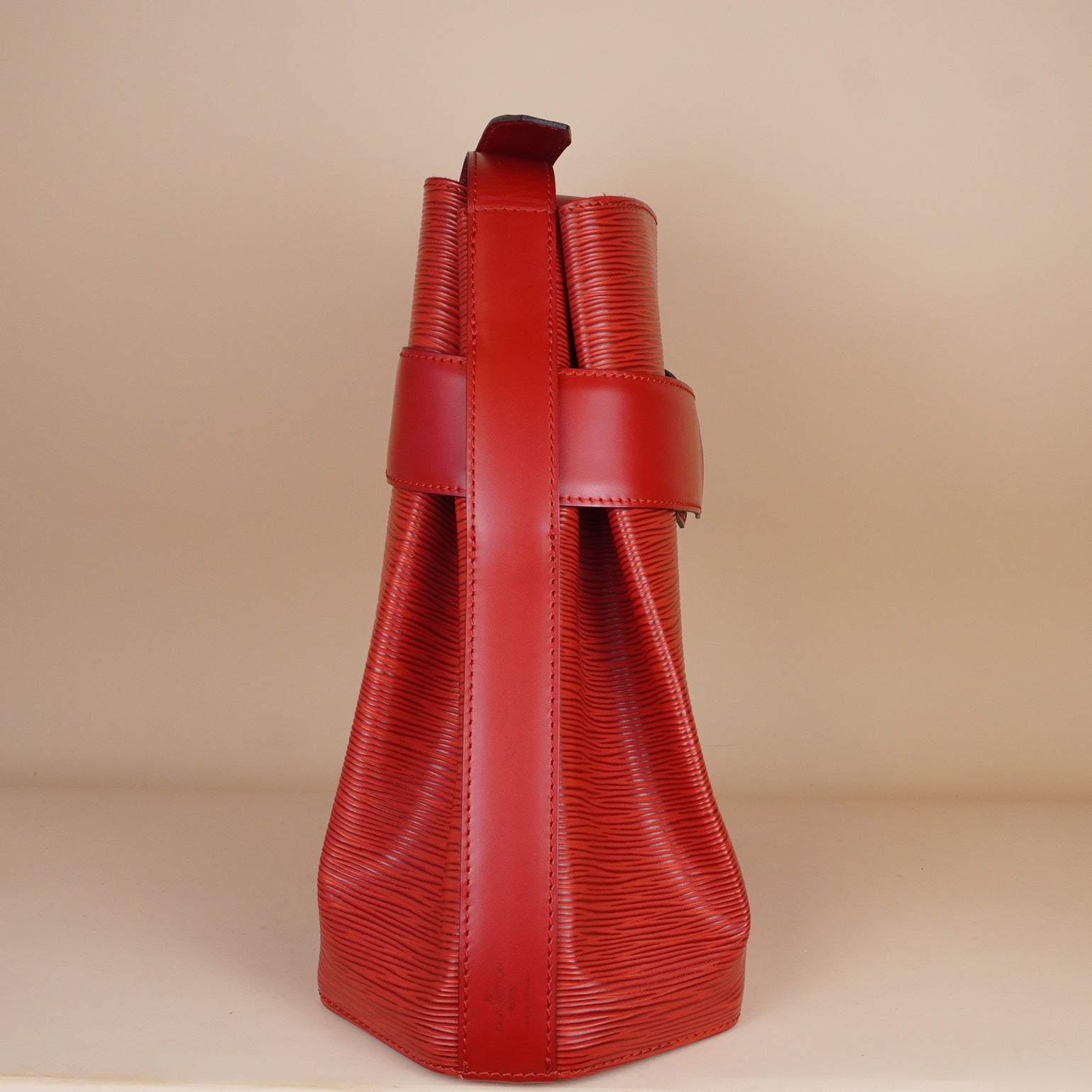 PRE-OWNED LV Epi Leather Sac de Paul Shoulder Bag Red