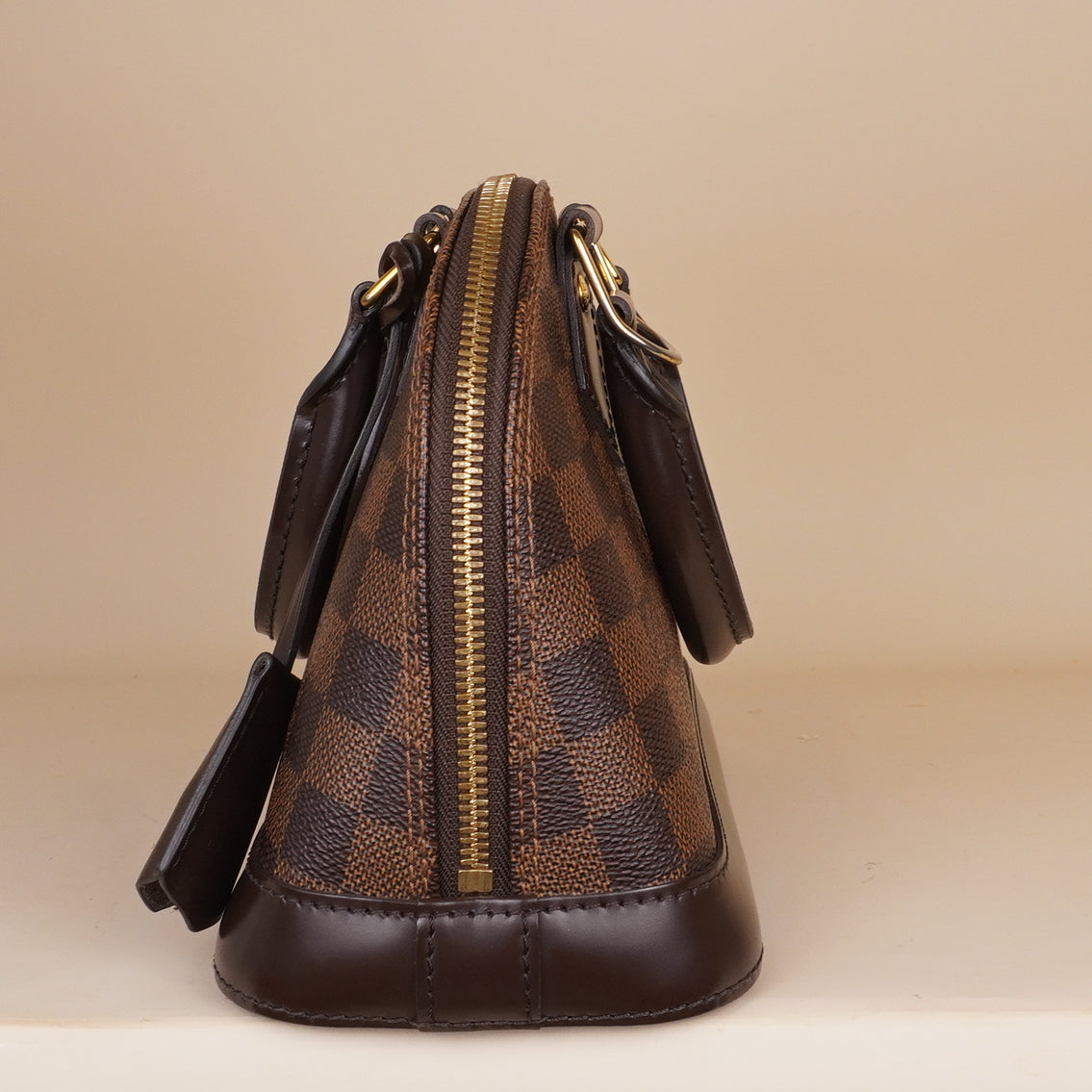 PRE-OWNED LV Damier Ebene Canvas Alma BB Shoulder Bag
