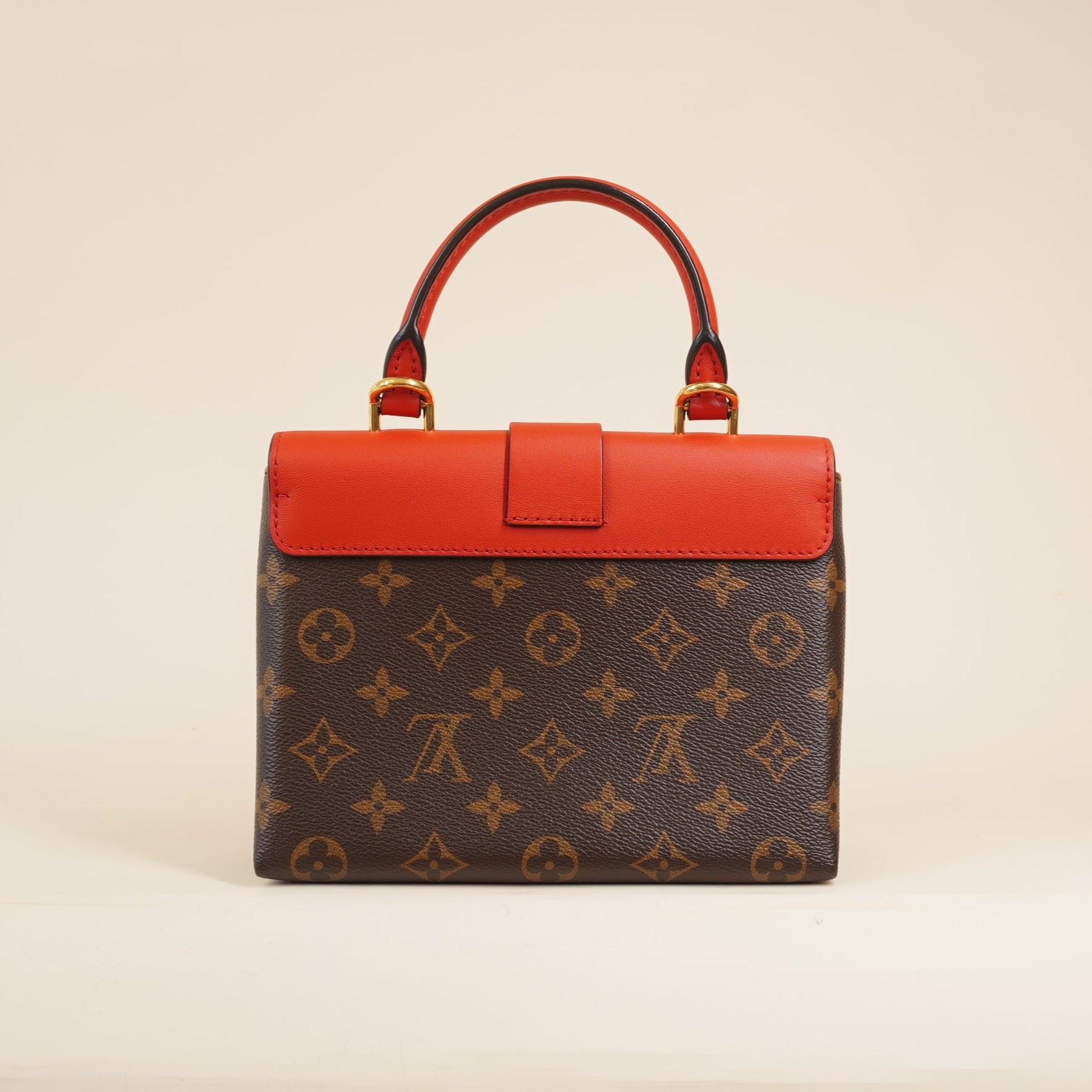 PRE-OWNED LV Monogram Locky BB Coquelicot