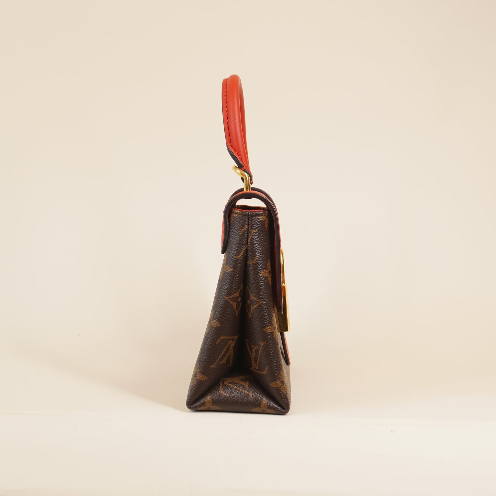 PRE-OWNED LV Monogram Locky BB Coquelicot