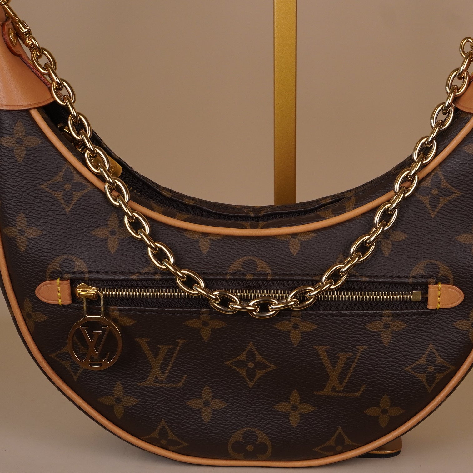 PRE-OWNED LV Monogram Loop Shoulder Bag