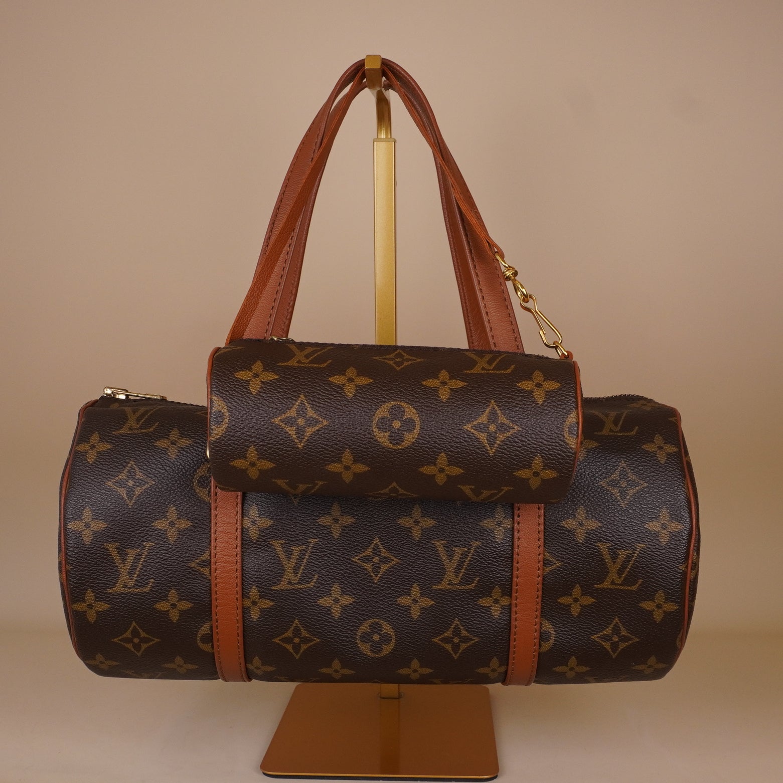 PRE-OWNED LV Monogram Papillon 30 with Companion