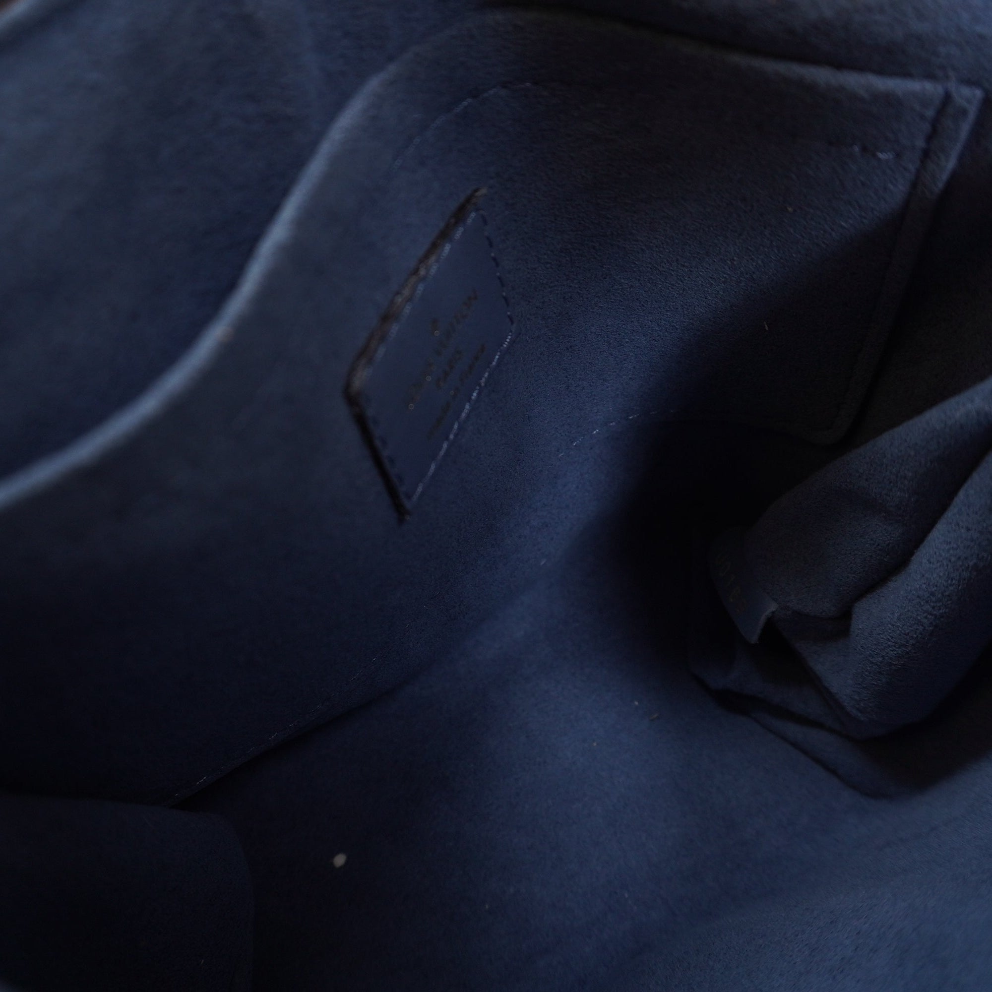 PRE-OWNED LV Monogram Locky BB Blue Shoulder Bag