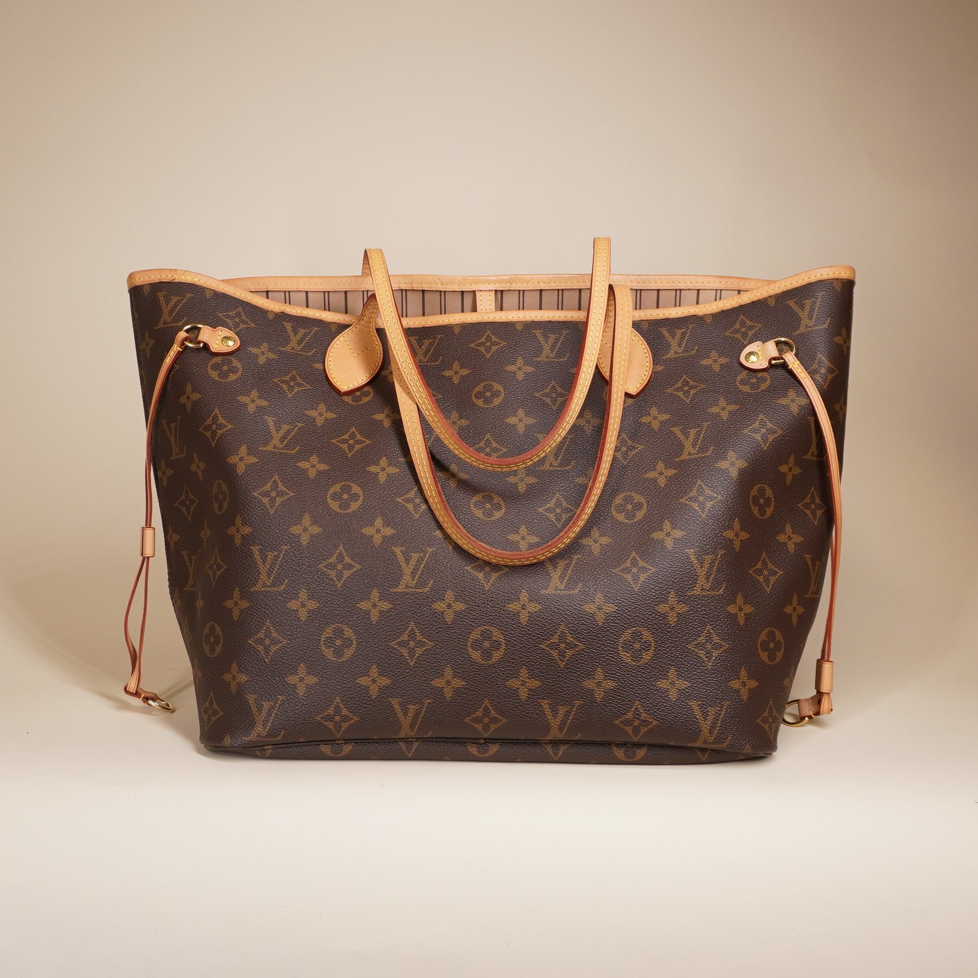 LV Monogram Canvas Neverfull MM Shoulder Bag