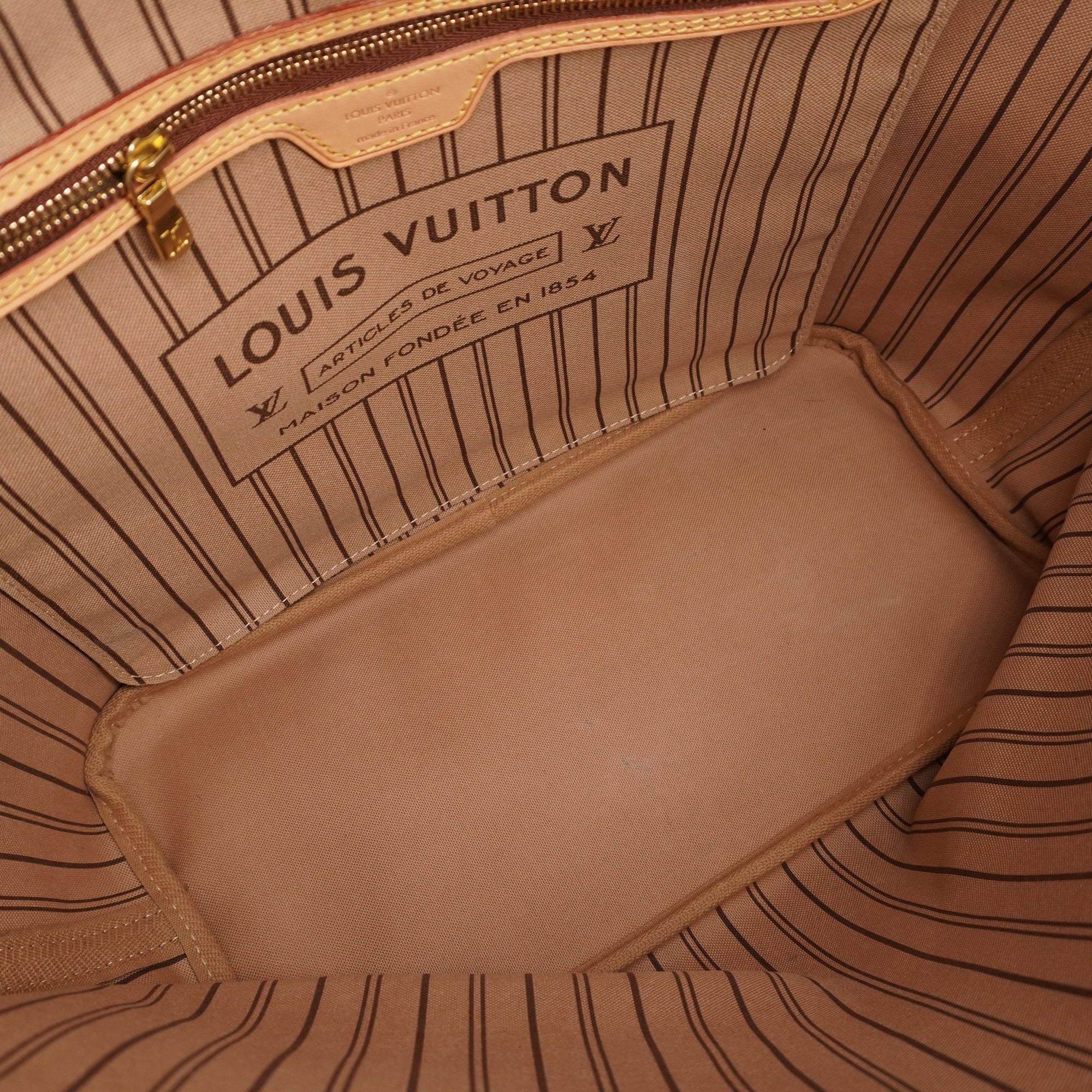 LV Monogram Canvas Neverfull MM Shoulder Bag