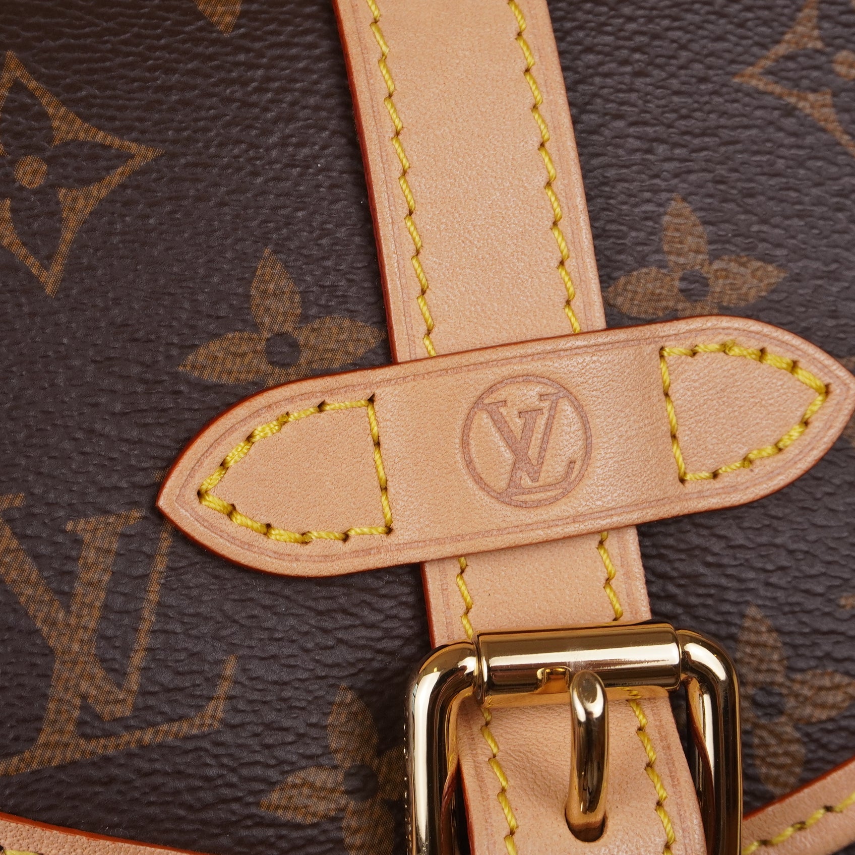 PRE-OWNED LV Monogram Canvas Saumur BB Shoulder Bag