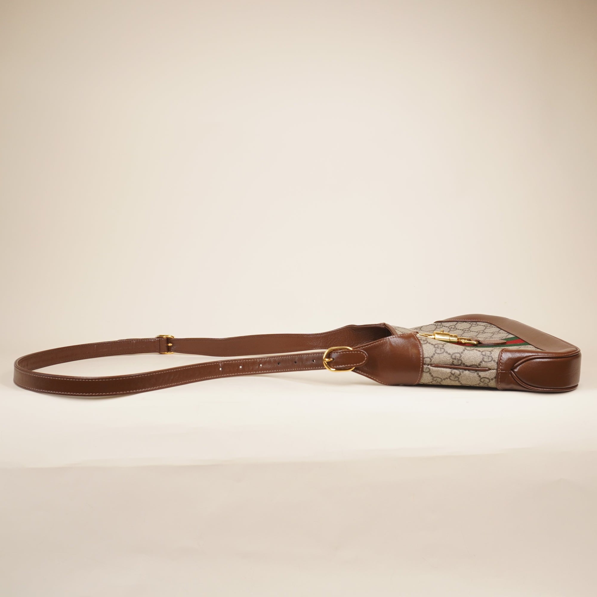 PRE-OWNED GG Supreme Monogram Small Jackie 1961 Shoulder Bag