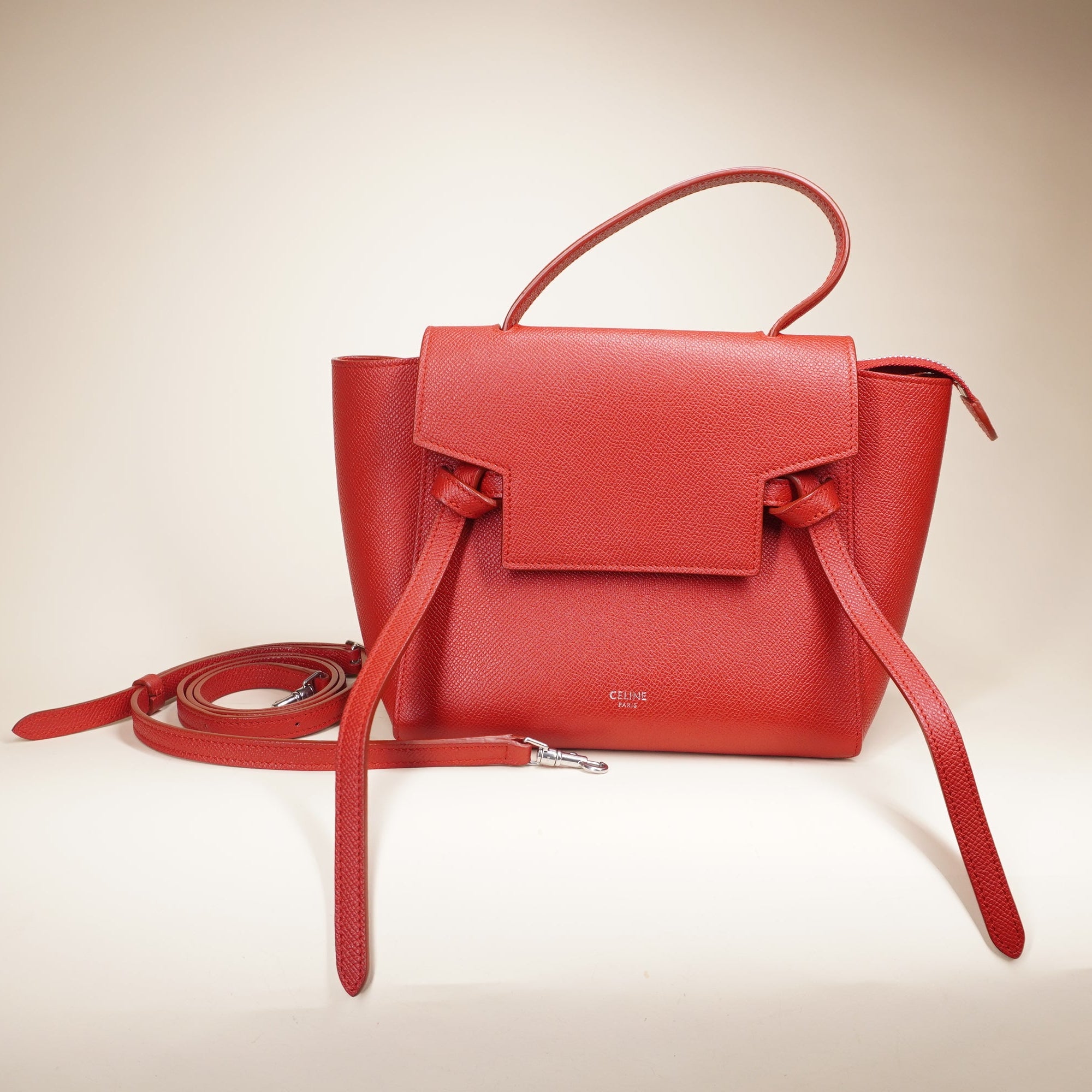 PRE-OWNED Baby Grained Calfskin Nano Shoulder Bag