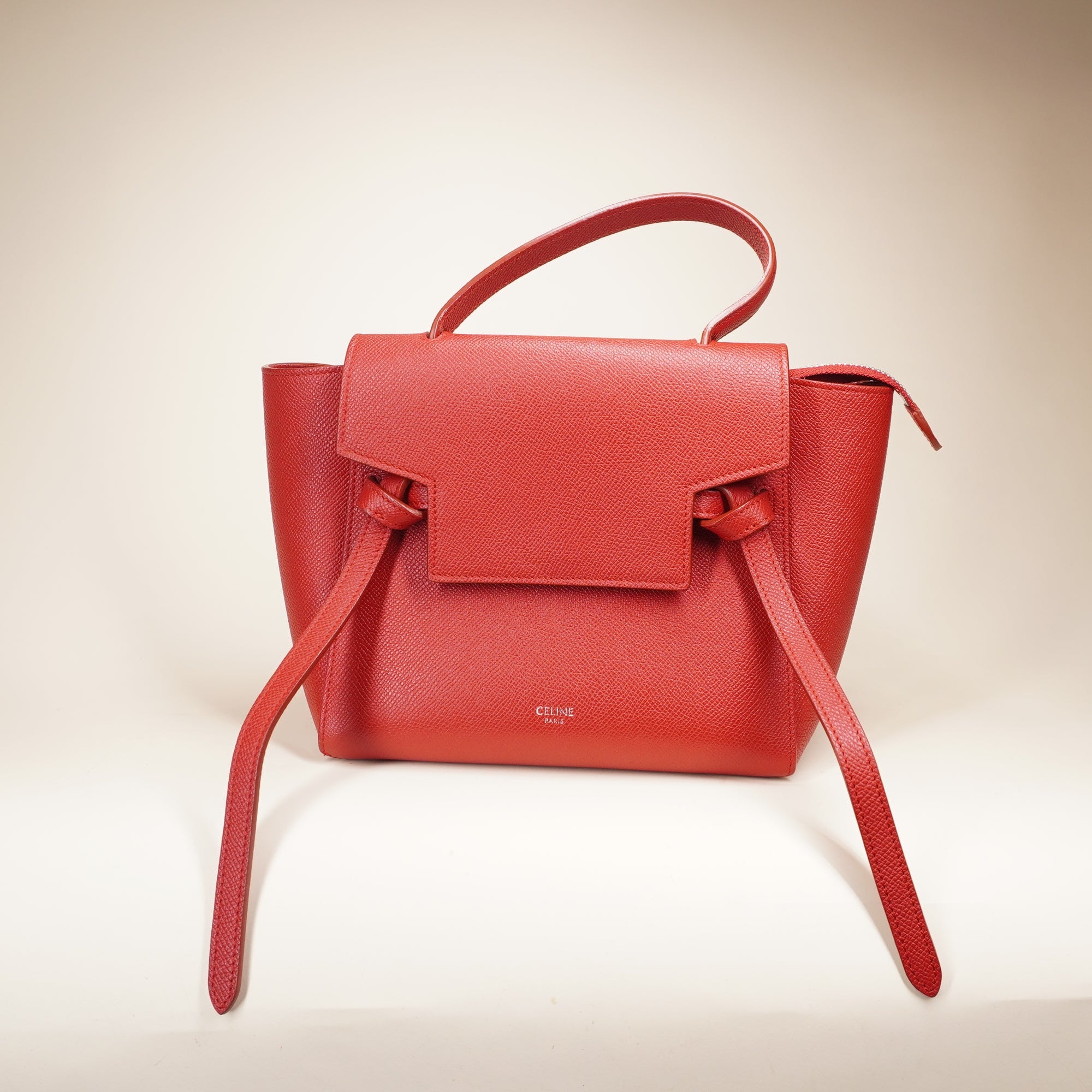 PRE-OWNED Baby Grained Calfskin Nano Shoulder Bag