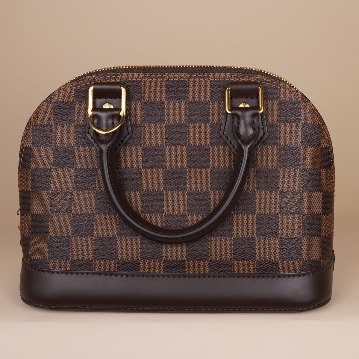PRE-OWNED LV Damier Ebene Alma BB
