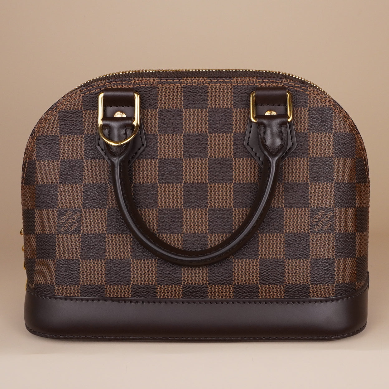 PRE-OWNED LV Damier Ebene Alma BB