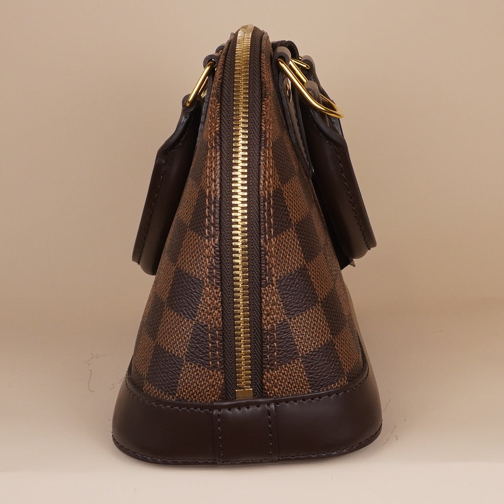 PRE-OWNED LV Damier Ebene Alma BB