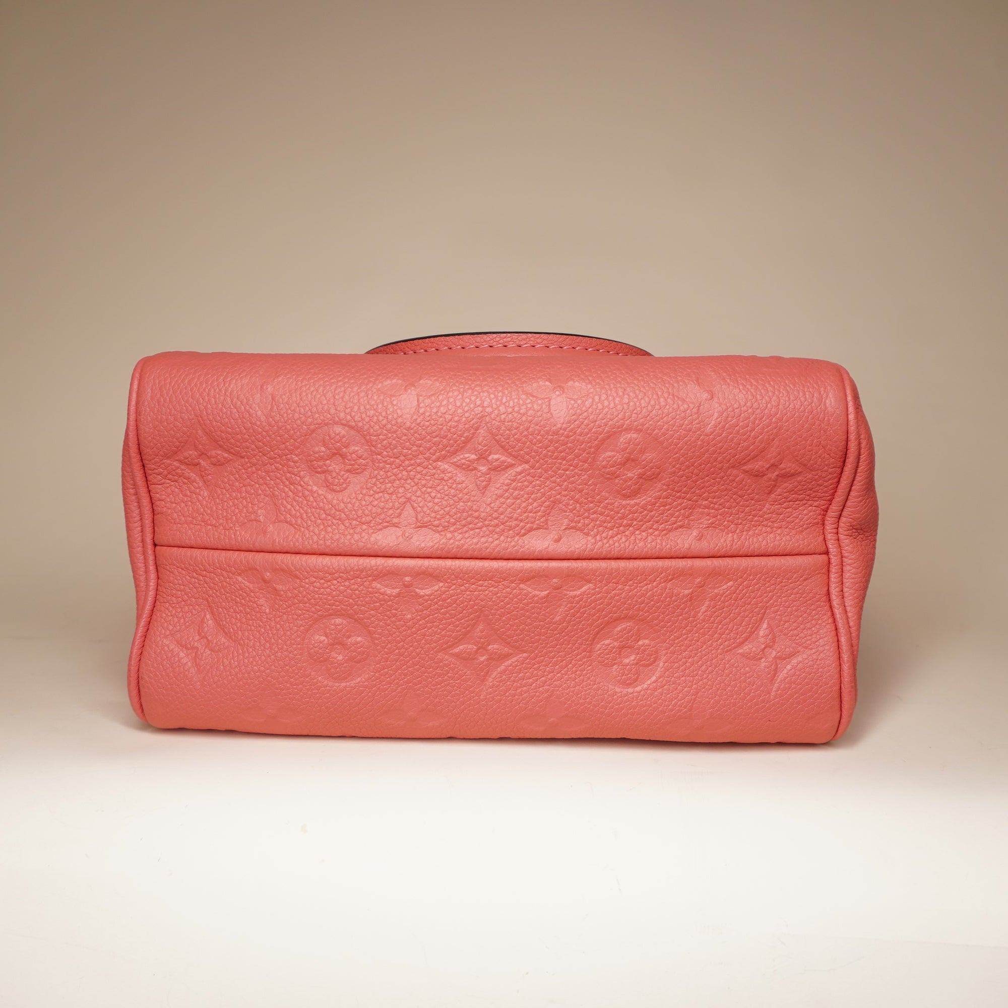 PRE-OWNED LV Speedy 20 Pink Calfskin Shoulder Bag