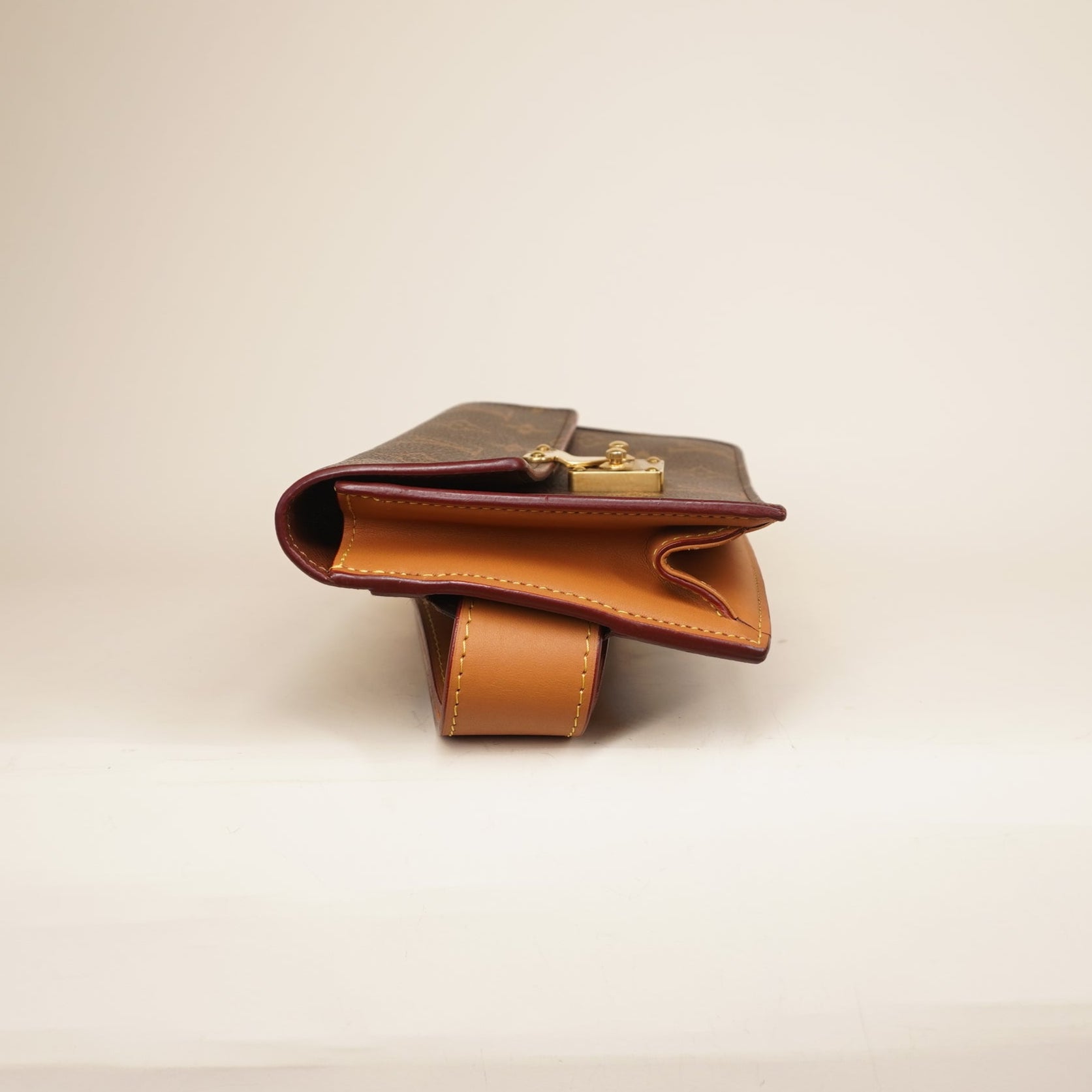 PRE-OWNED LV Monogram S Lock Belt Pouch MM