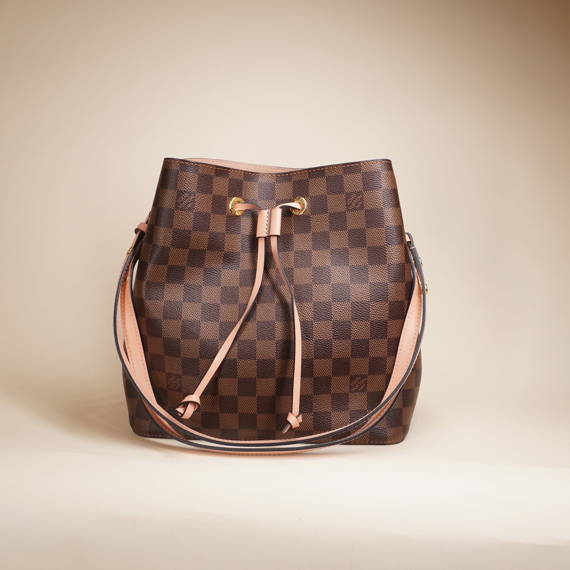 PRE-OWNED LV NeoNoe MM Damier Ebene Canvas Shoulder Bag