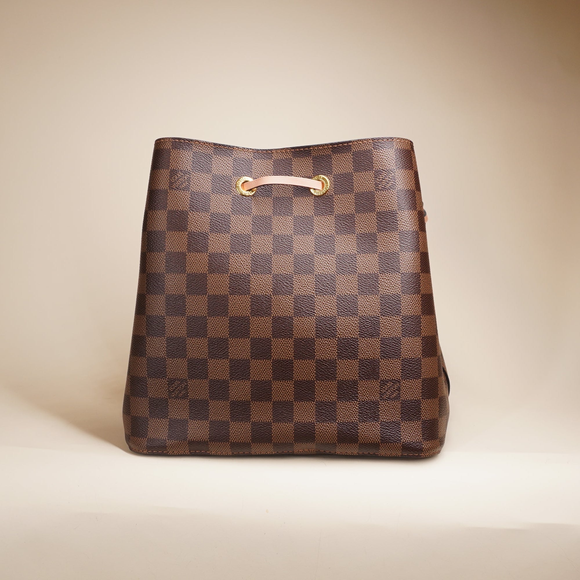 PRE-OWNED LV NeoNoe MM Damier Ebene Canvas Shoulder Bag