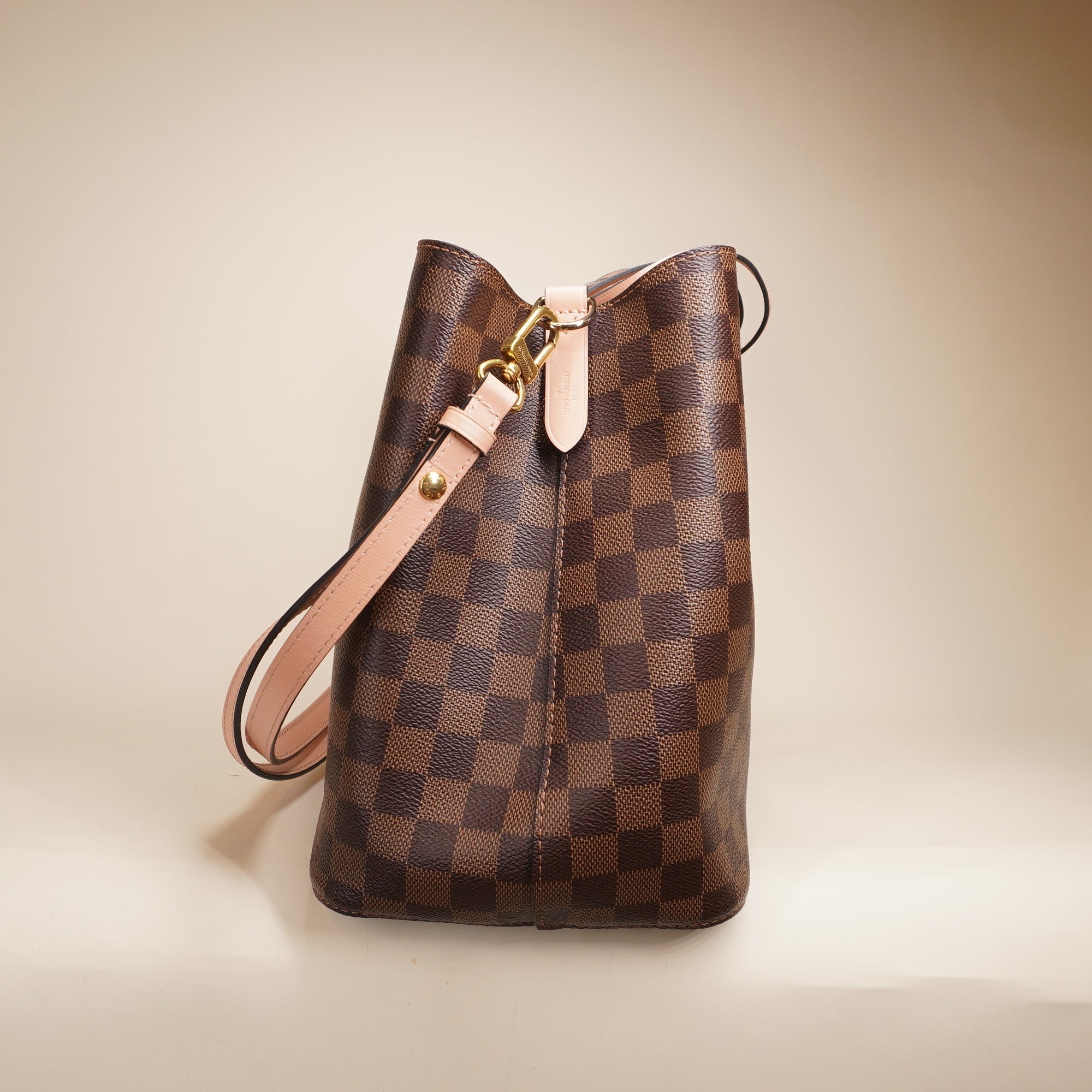 PRE-OWNED LV NeoNoe MM Damier Ebene Canvas Shoulder Bag