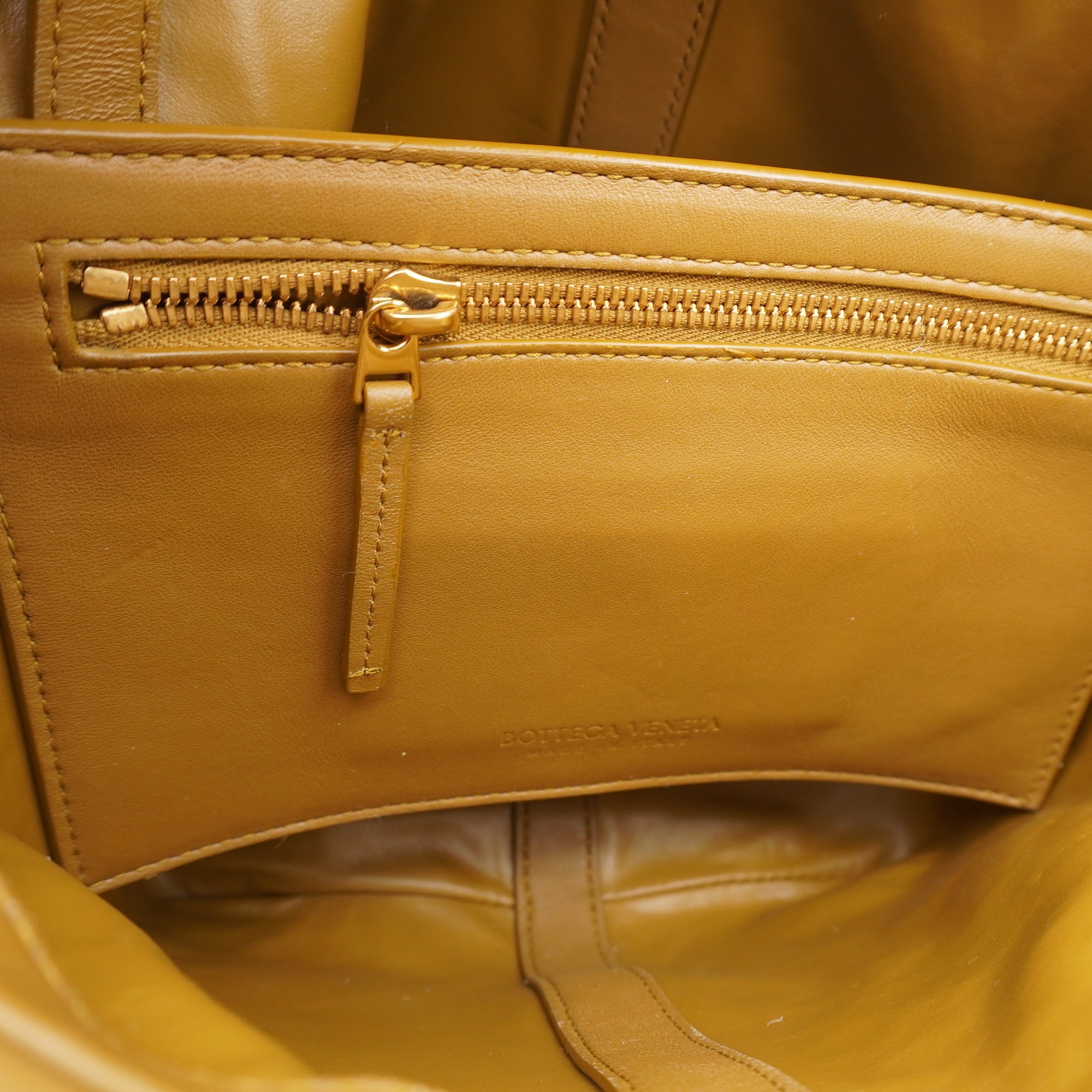 PRE-OWNED Small Flip Flap Tote in Intrecciato Leather Shoulder Bag