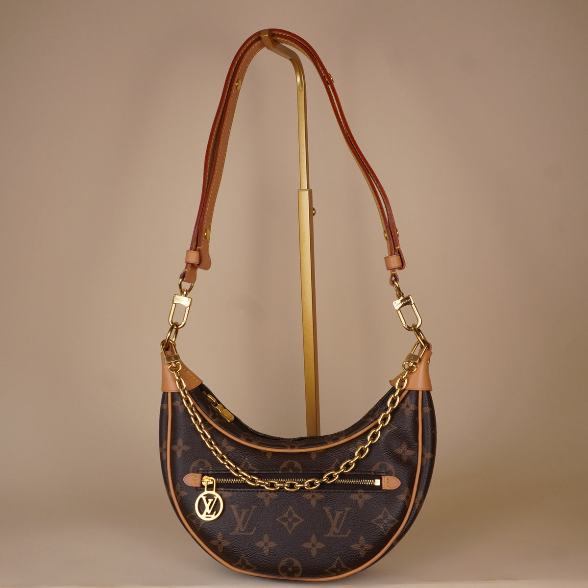 PRE-OWNED LV Monogram Canvas Loop Bag