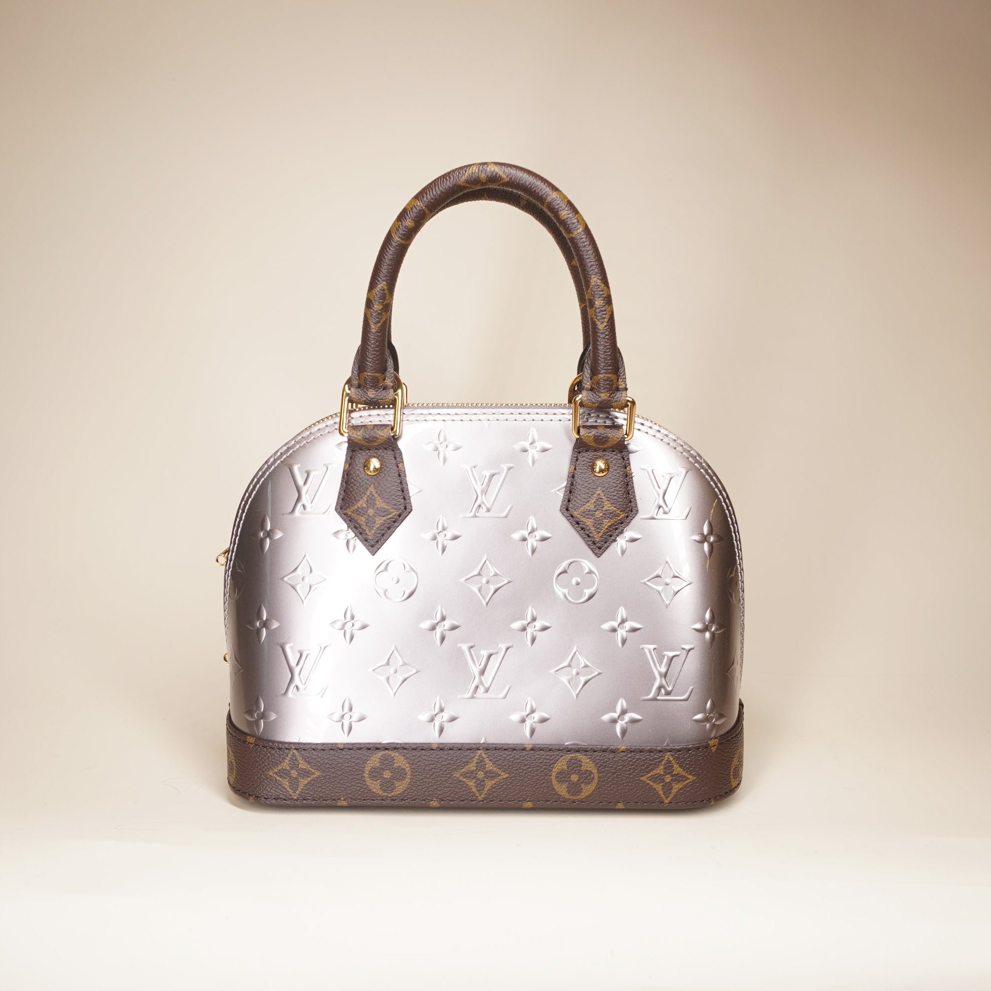 PRE-OWNED LV Monogram Vernis Alma BB Shoulder Bag