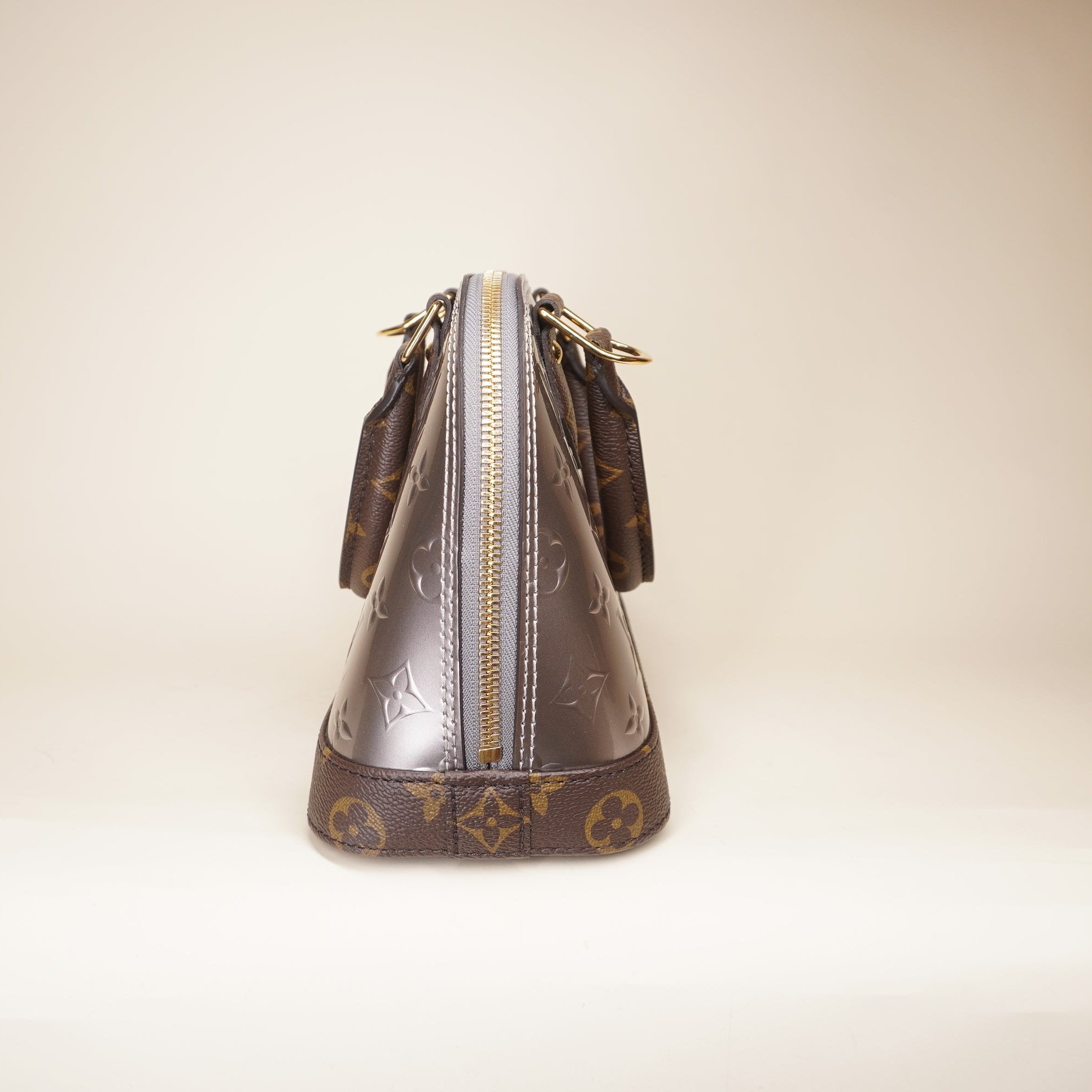 PRE-OWNED LV Monogram Vernis Alma BB Shoulder Bag