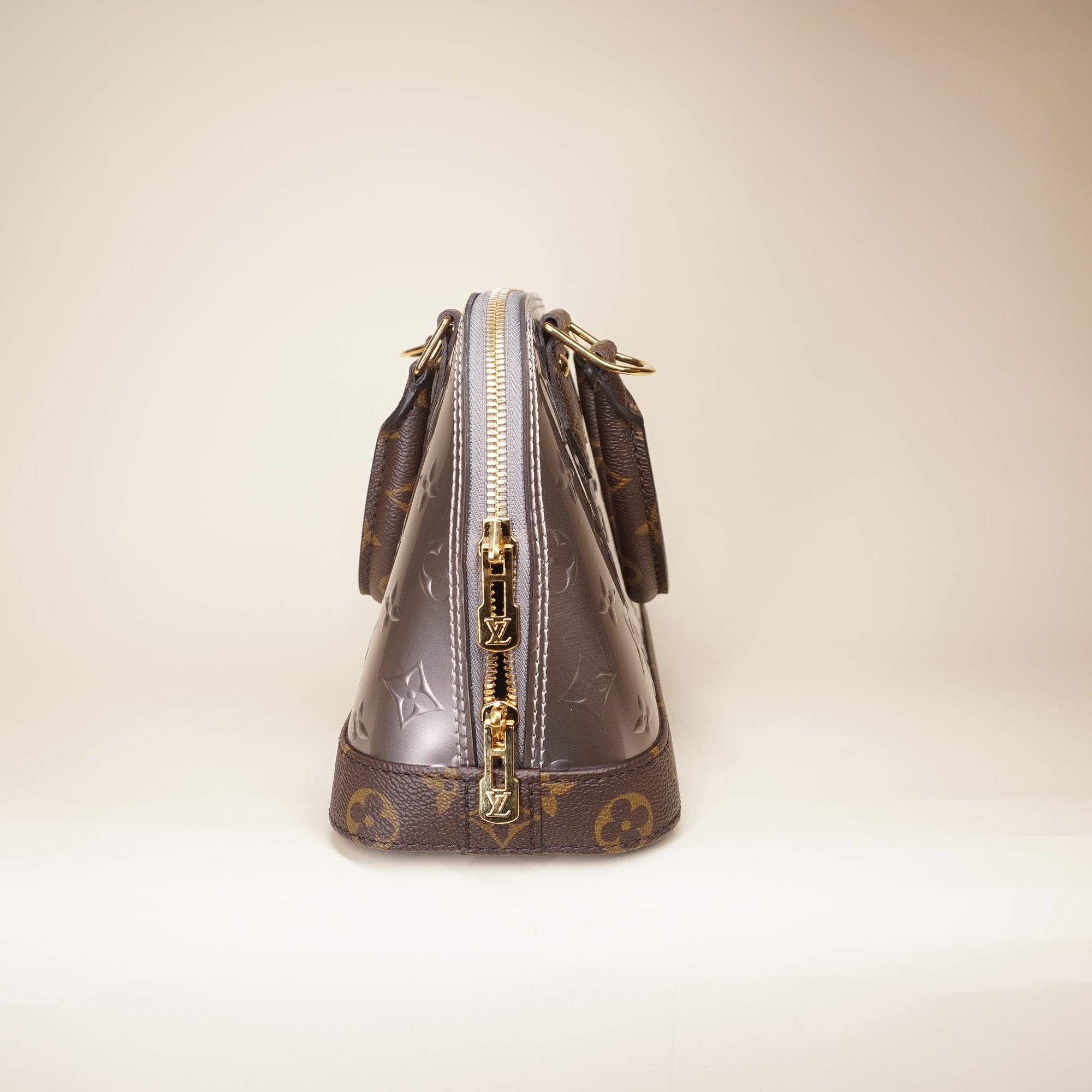 PRE-OWNED LV Monogram Vernis Alma BB Shoulder Bag