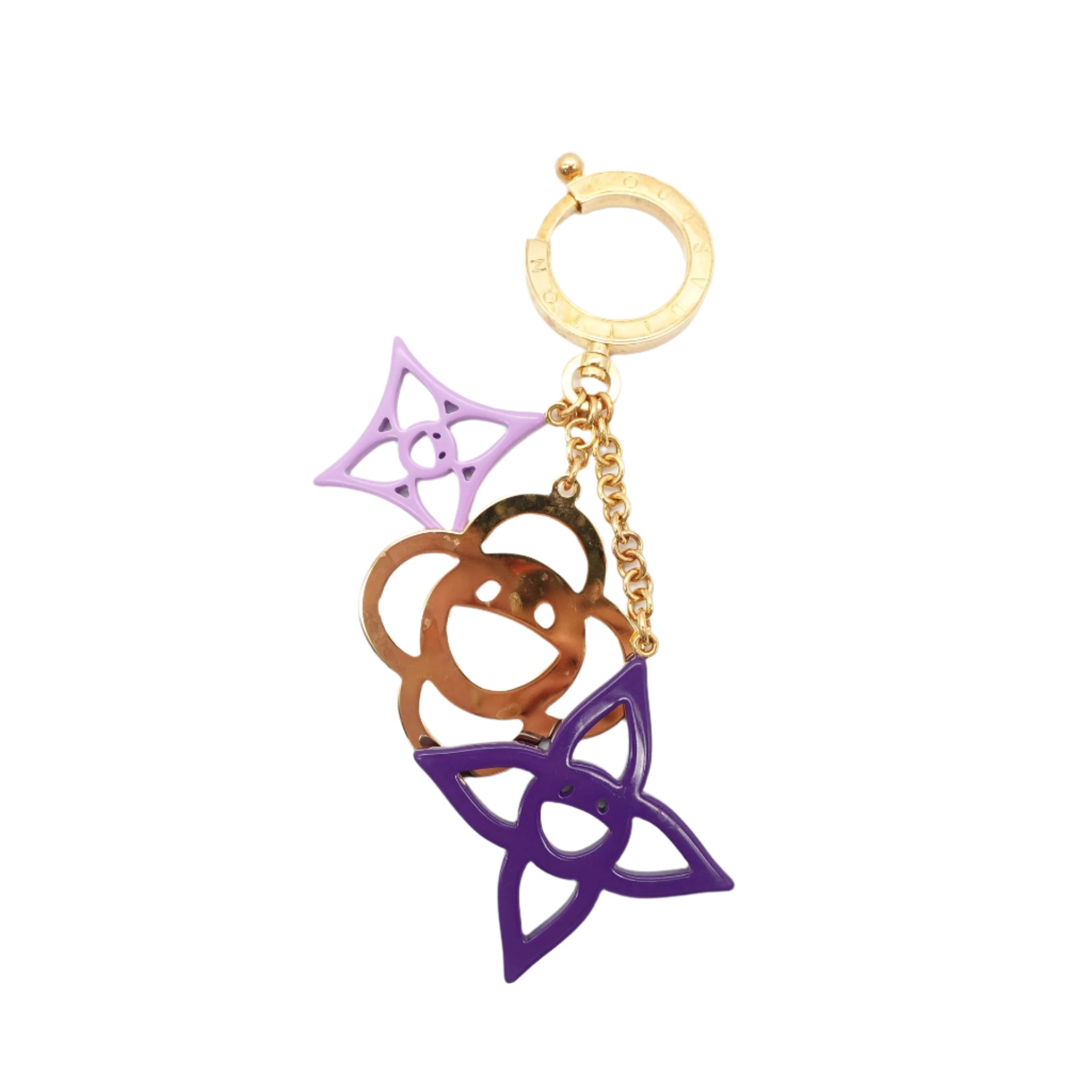 PRE-OWNED LV x Murakami Cosmic Blossom Bag Charm
