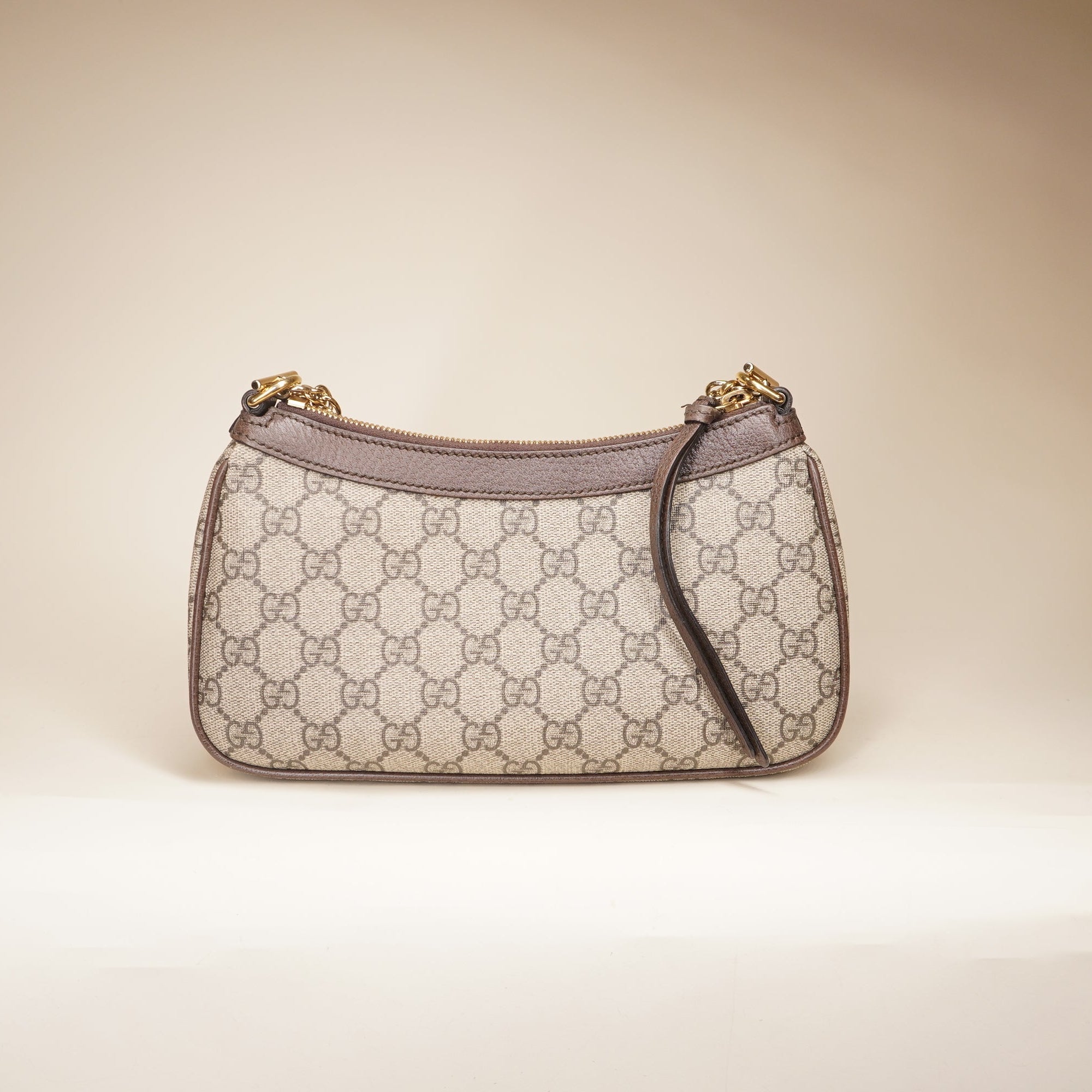 PRE-OWNED Ophidia GG Coated Canvas Strawberry Shoulder Bag