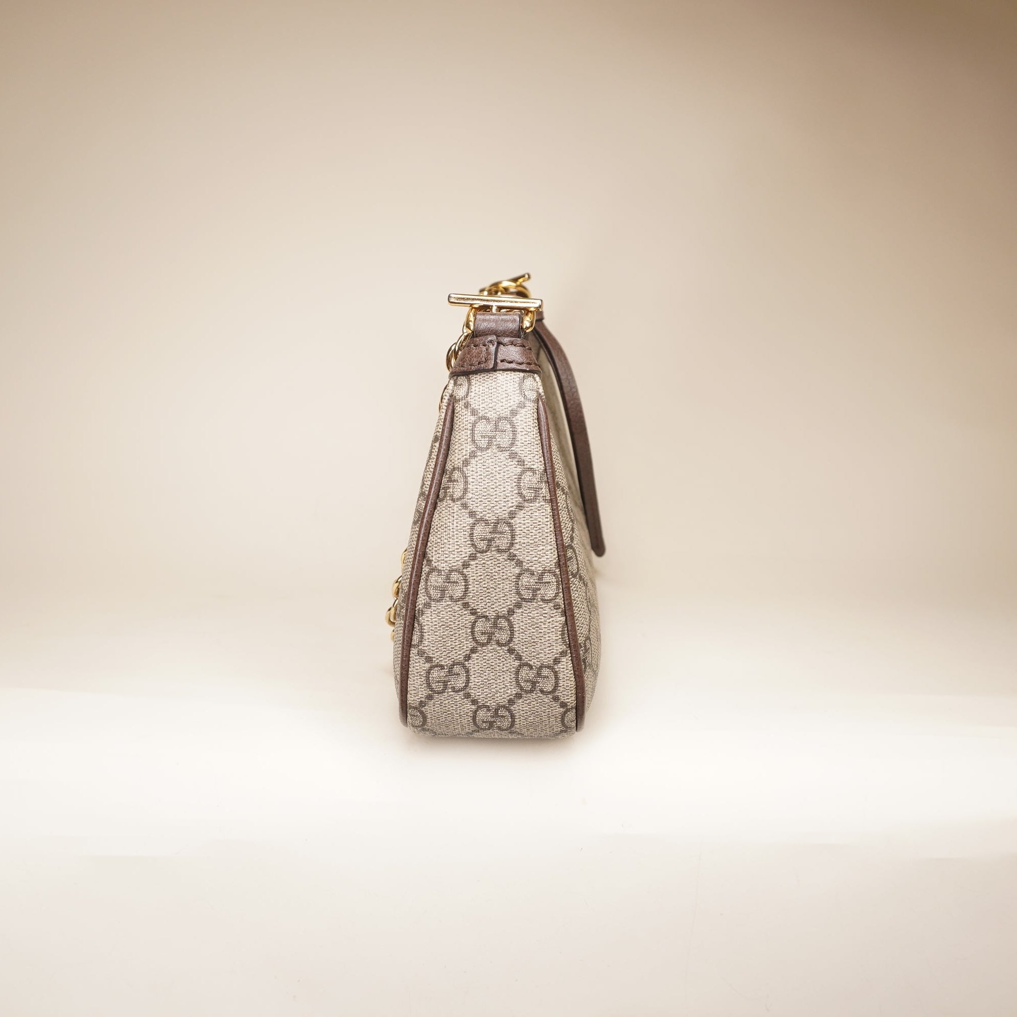 PRE-OWNED Ophidia GG Coated Canvas Strawberry Shoulder Bag